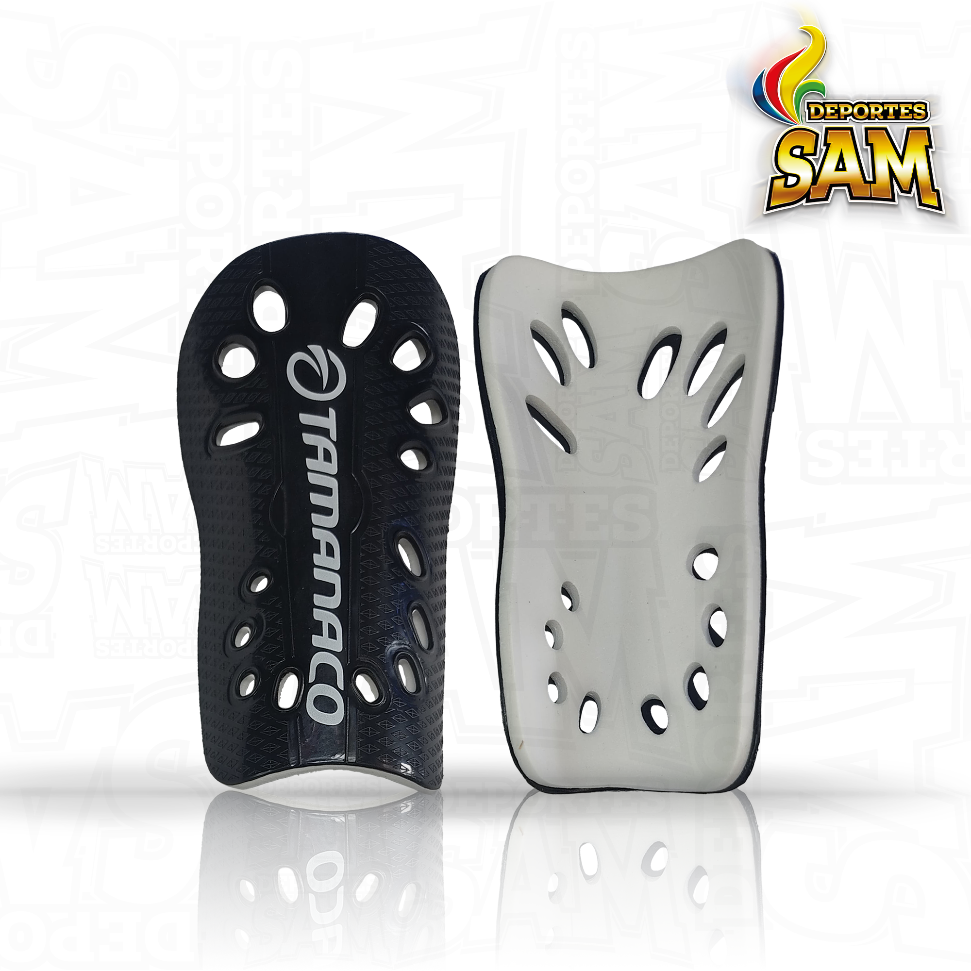 CANILLERA FUTBOL PLASTICA TAMANACO
