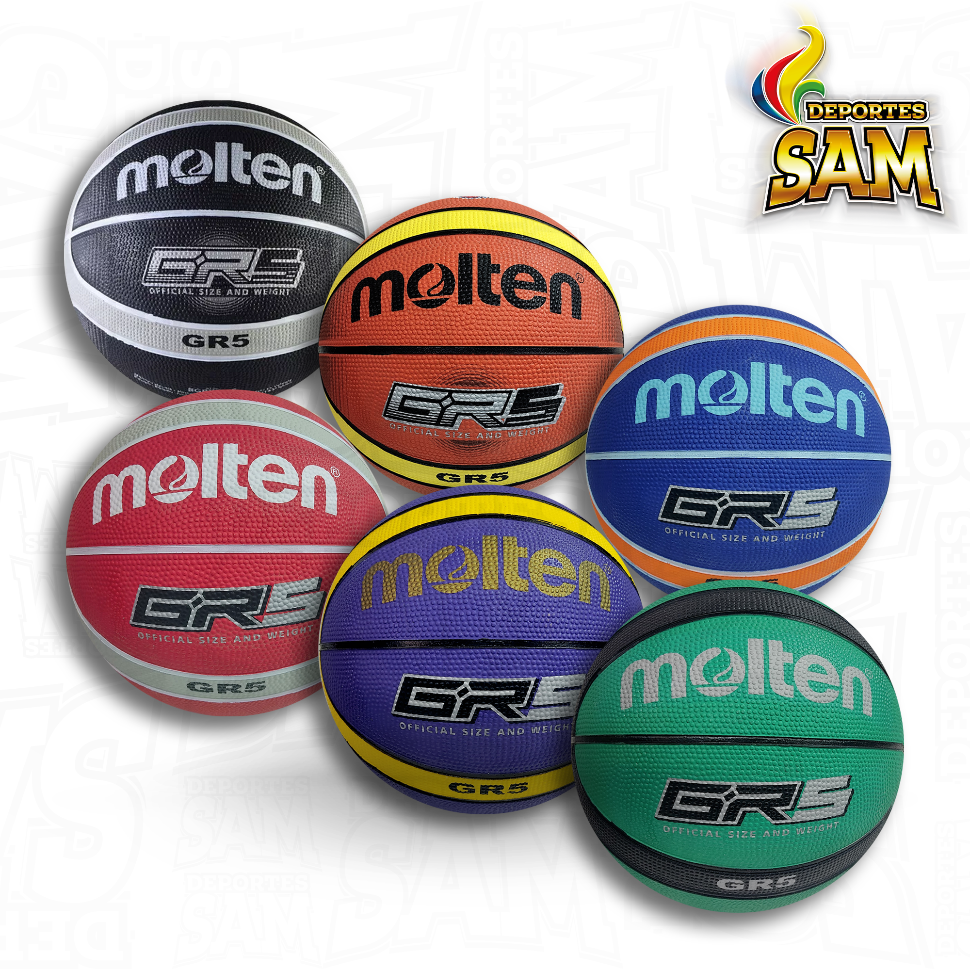 BALON MINIBALONCESTO MOLTEN N.5 BGRX5