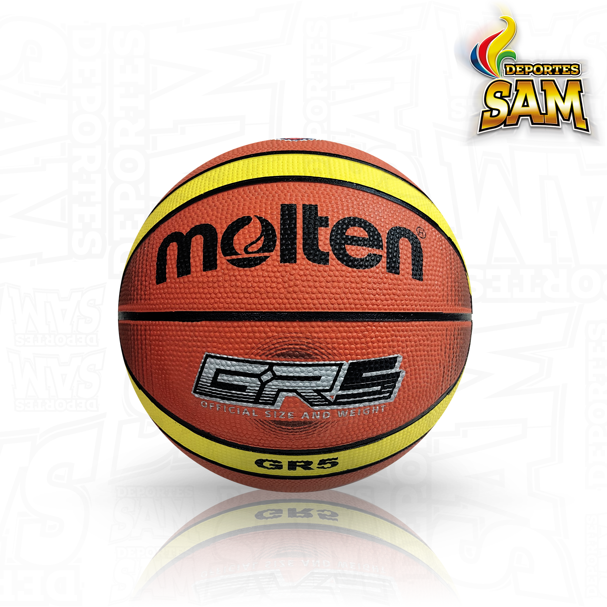 BALON MINIBALONCESTO MOLTEN N.5 BGRX5