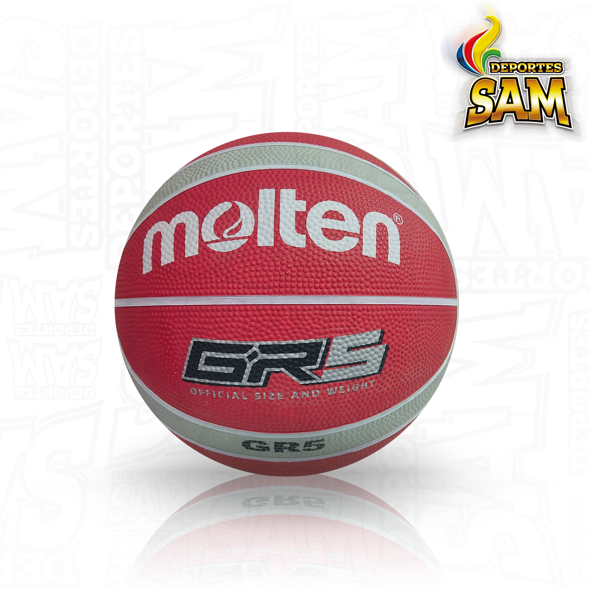 BALON MINIBALONCESTO MOLTEN N.5 BGRX5