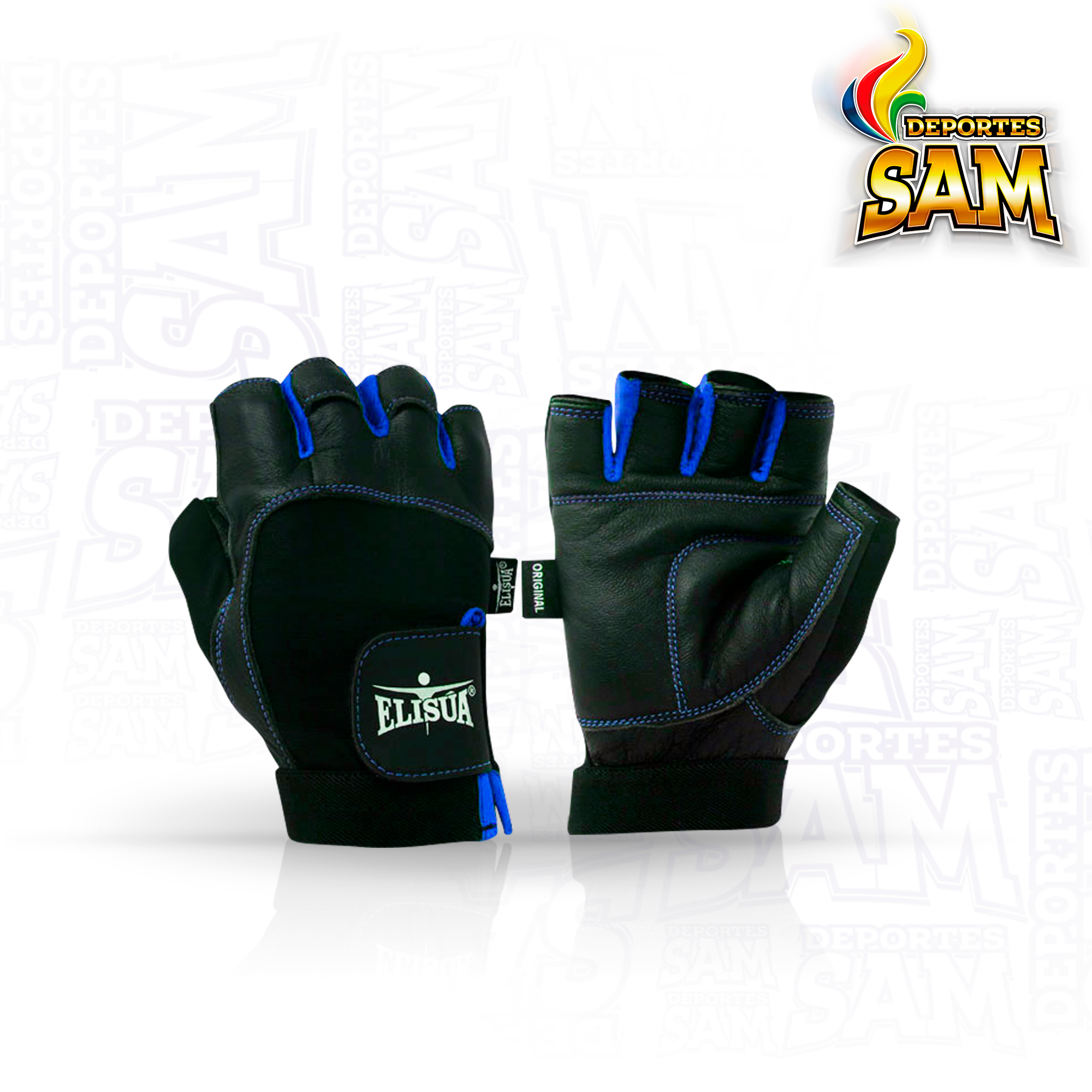 SPANDEX HOMBRE CORTO AZUL GUANTE ELISUA