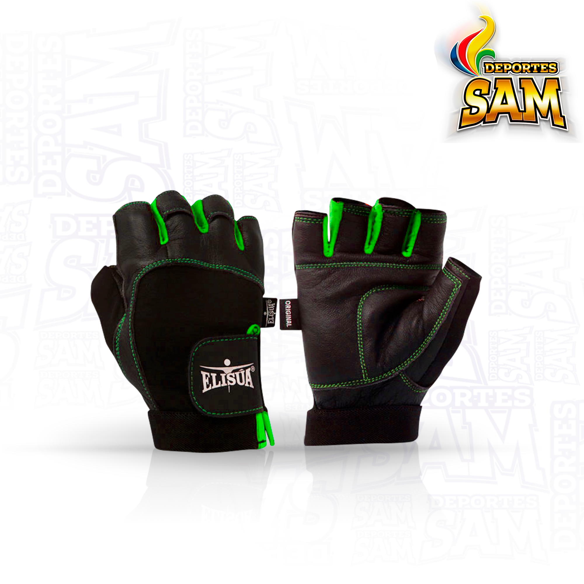 SPANDEX HOMBRE CORTO VERDE GUANTE ELISUA