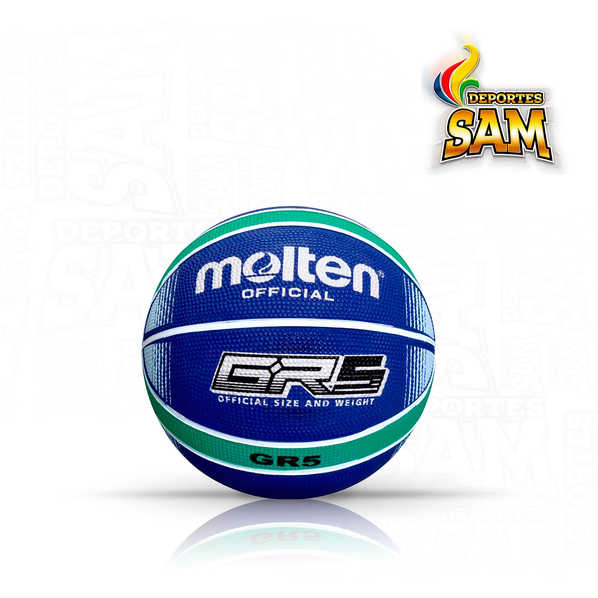 BALON MINIBALONCESTO MOLTEN N. 5 BGRR5