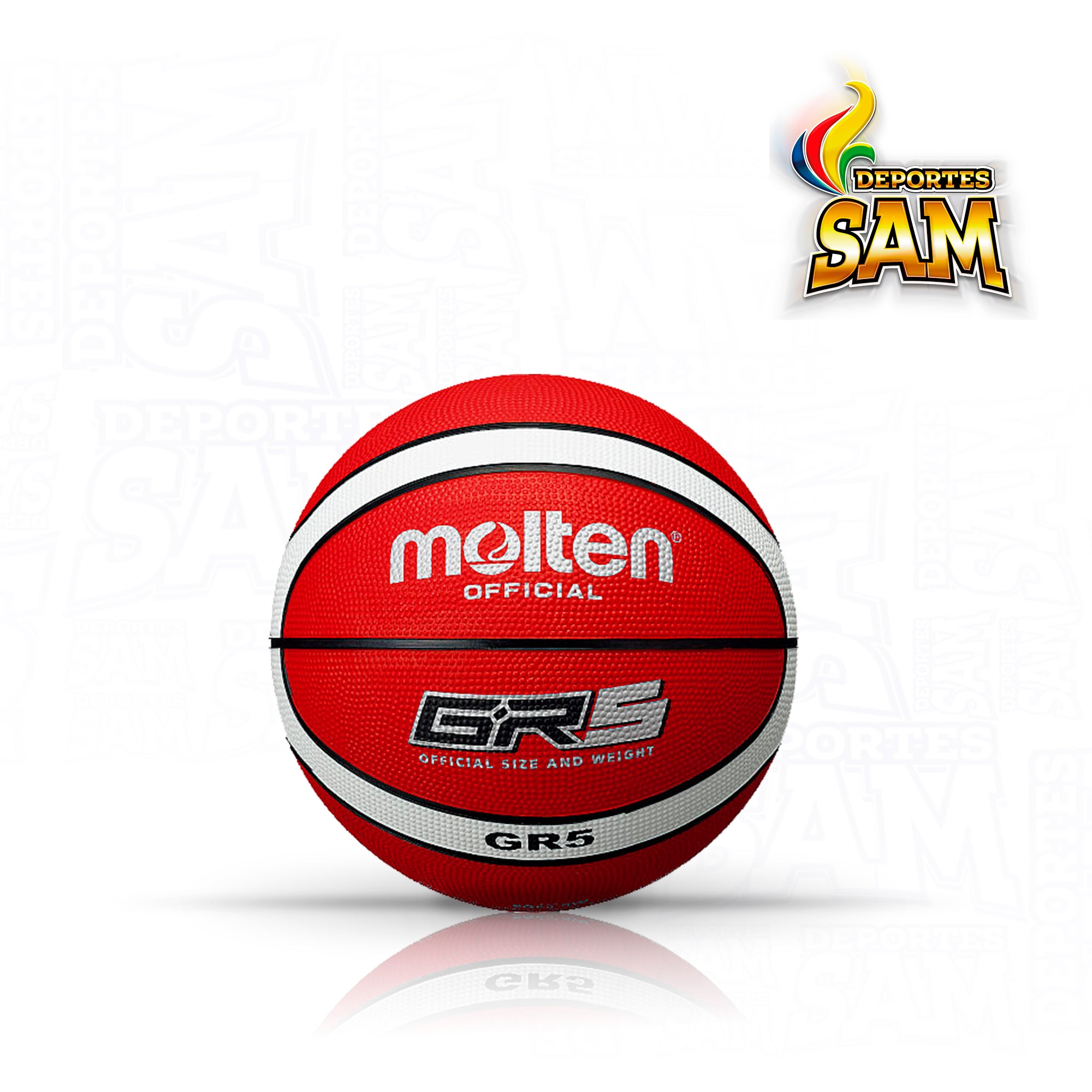 BALON MINIBALONCESTO MOLTEN N. 5 BGRR5