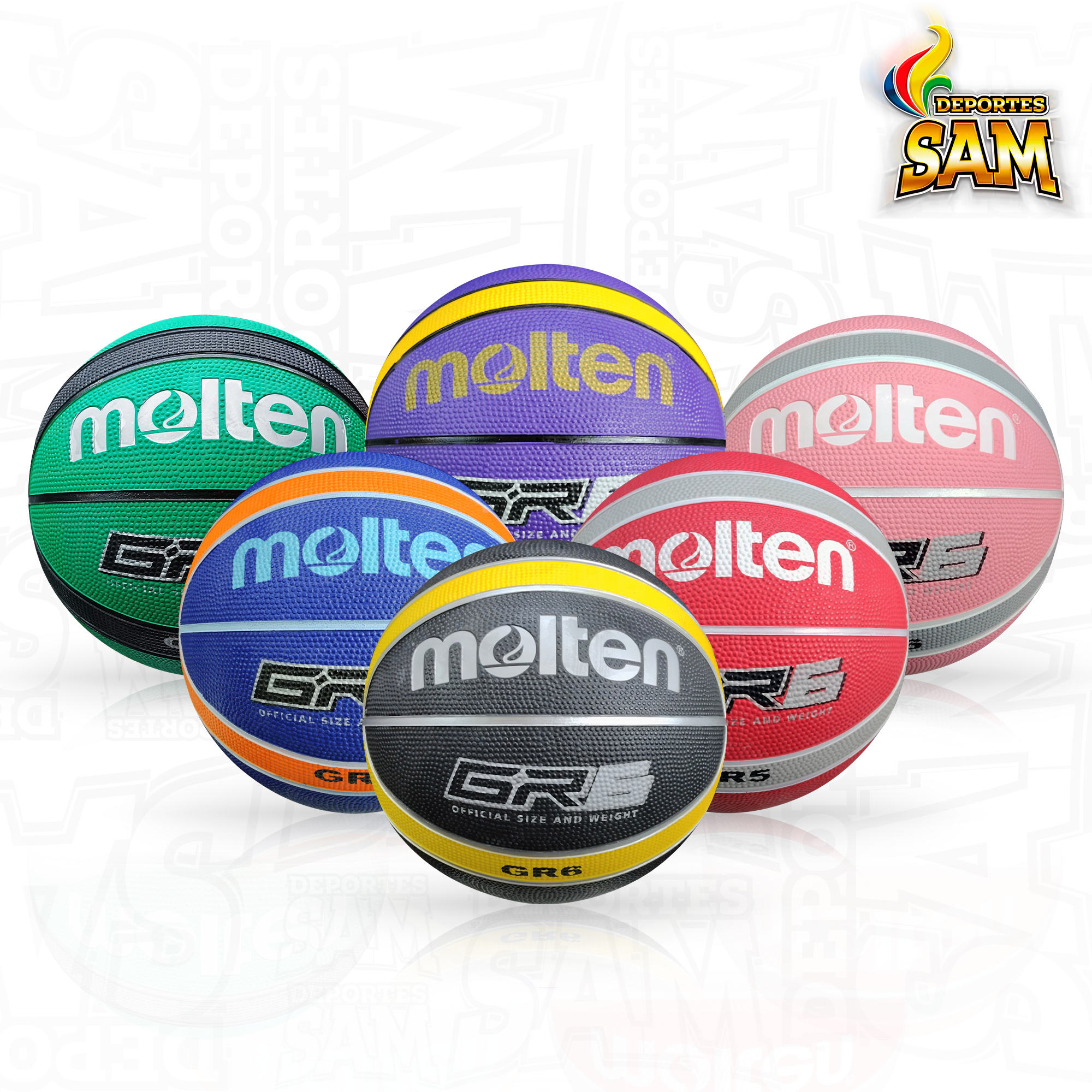 BALON MINIBALONCESTO MOLTEN N. 6 BGR6