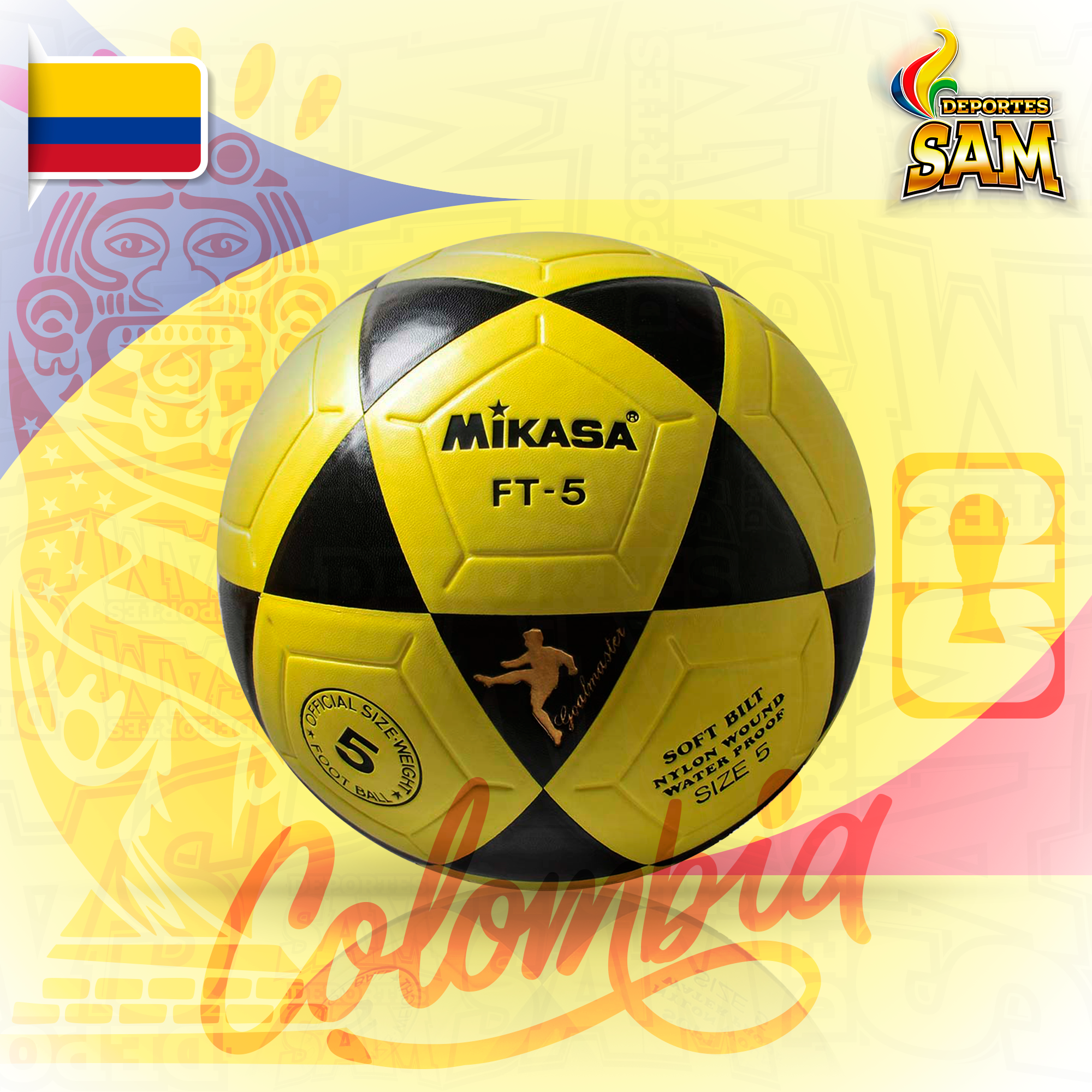 BALON FUTBOL N.5   FT - 5   MIKASA FT5