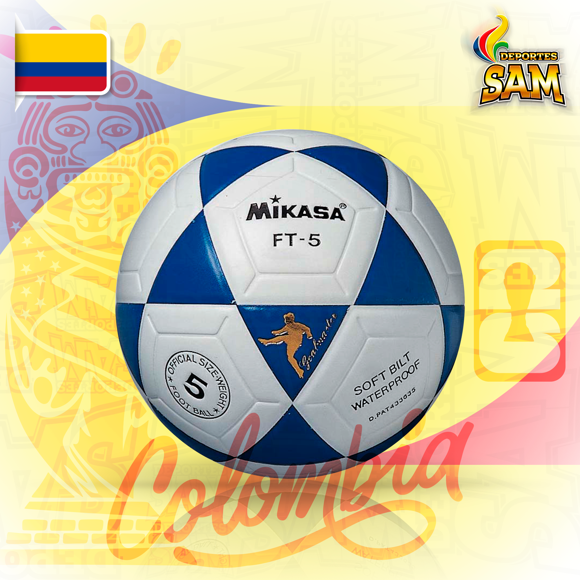 BALON FUTBOL N.5   FT - 5   MIKASA FT5