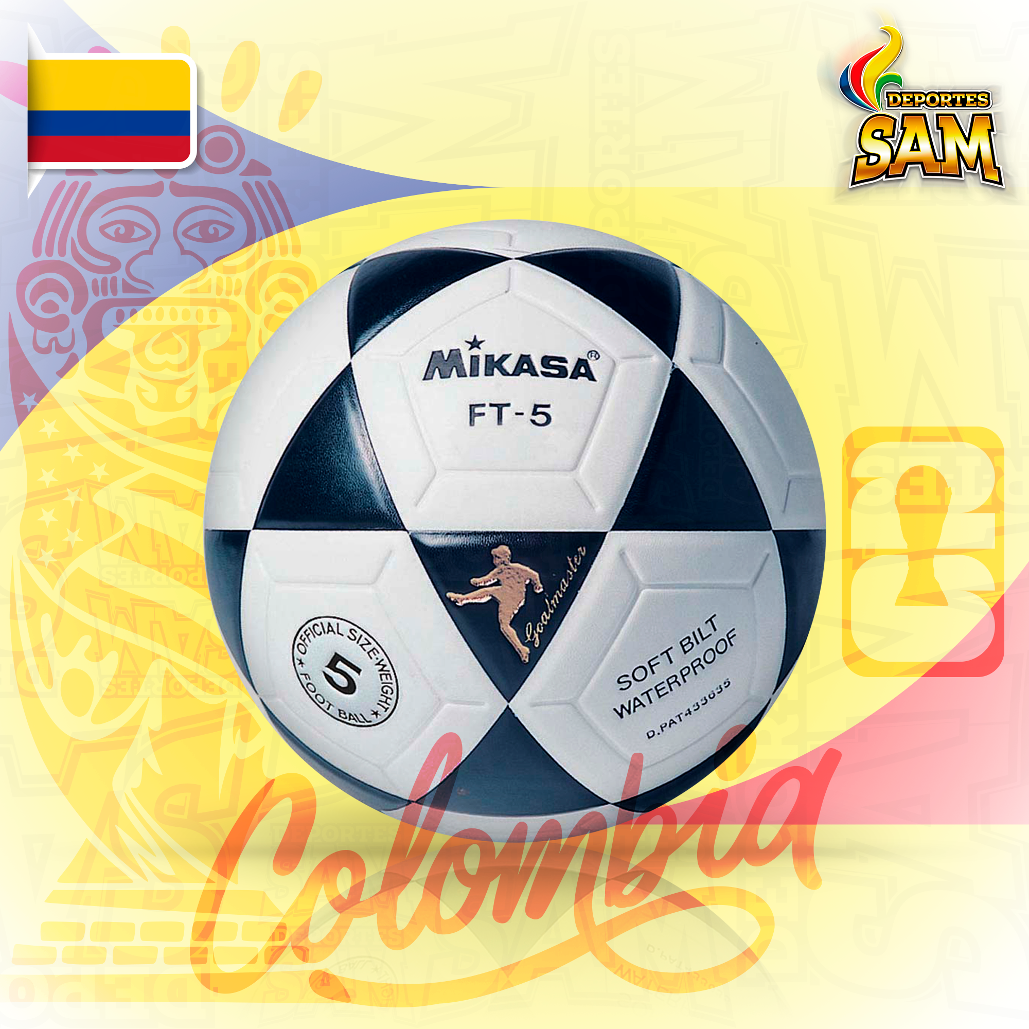 BALON FUTBOL N.5   FT - 5   MIKASA FT5