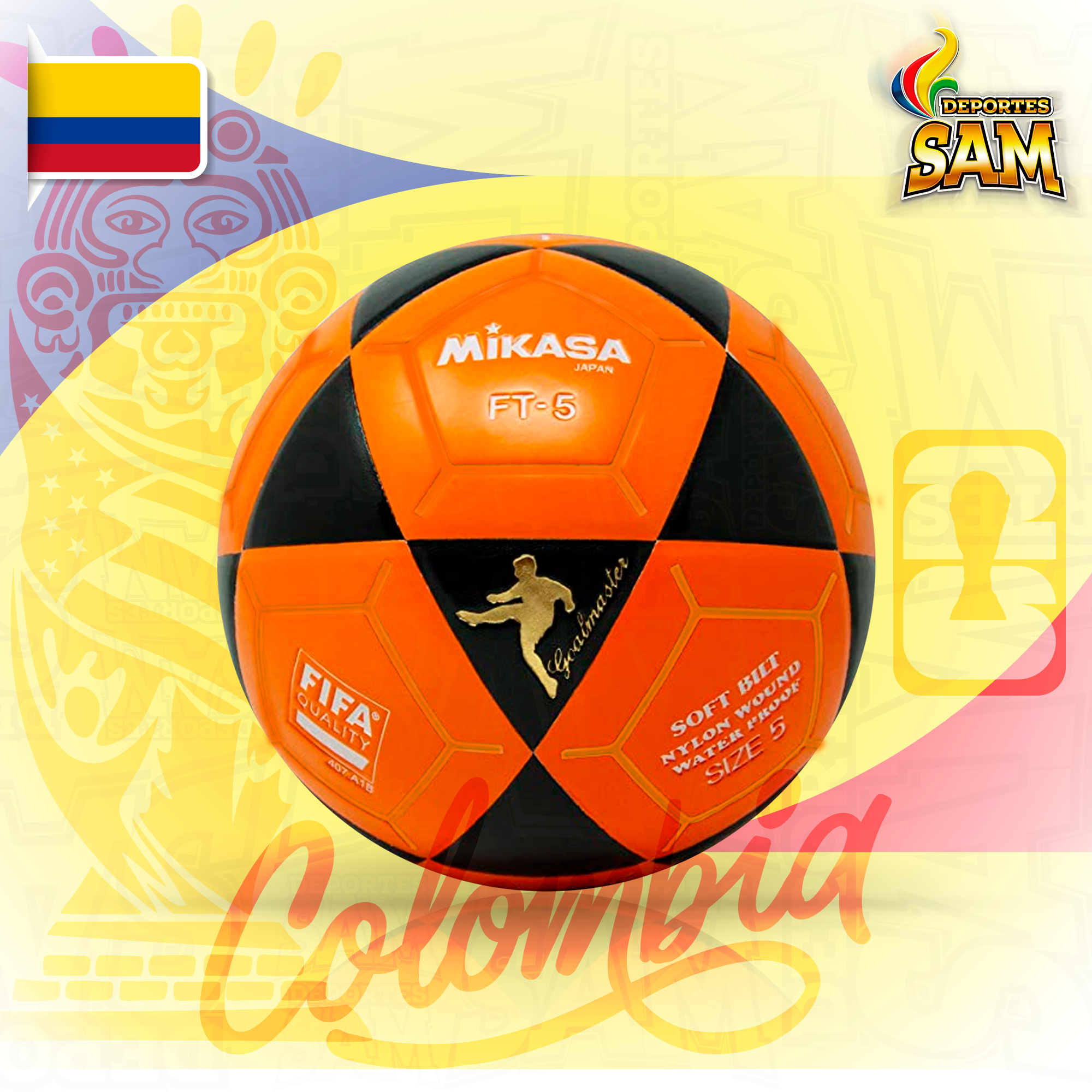 BALON FUTBOL N.5   FT - 5   MIKASA FT5