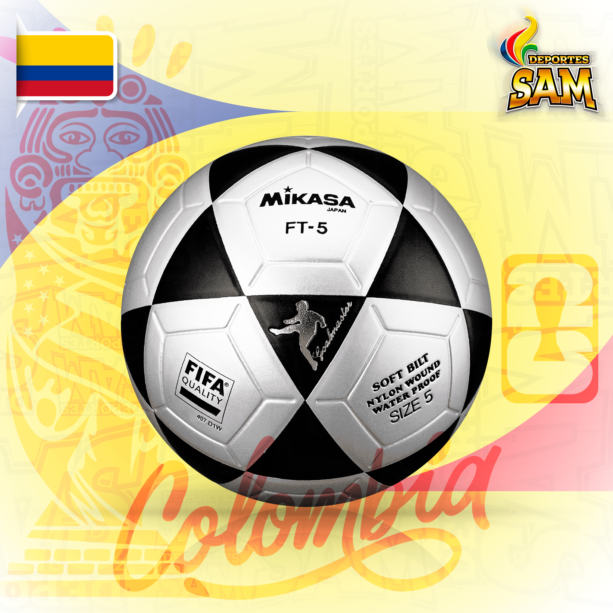 BALON FUTBOL N.5   FT - 5   MIKASA FT5