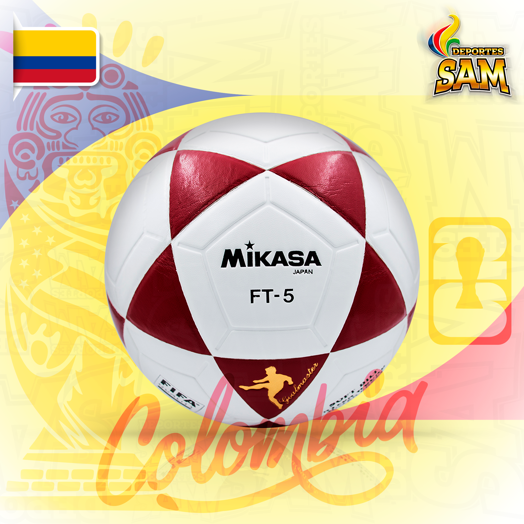 BALON FUTBOL N.5   FT - 5   MIKASA FT5