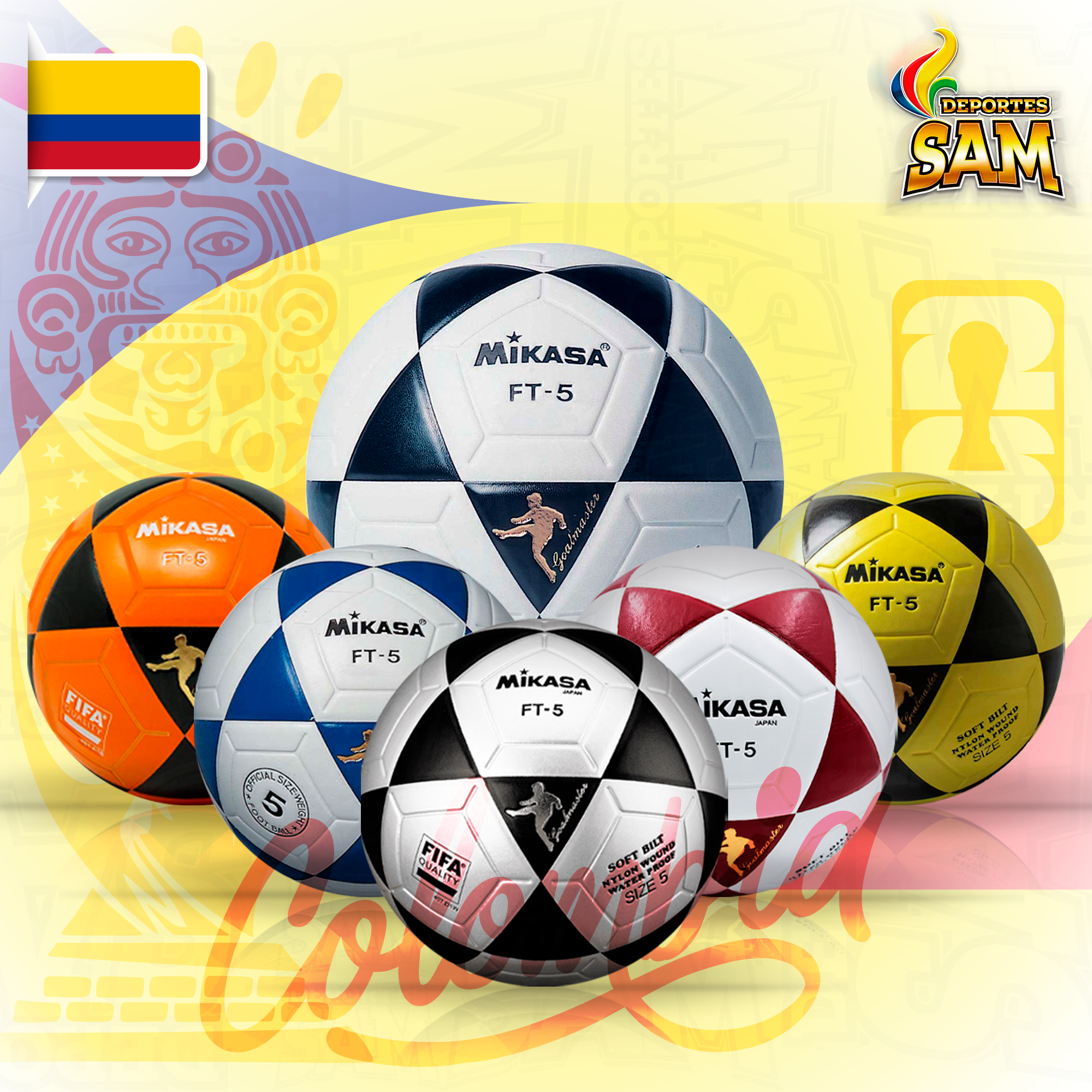 BALON FUTBOL N.5   FT - 5   MIKASA FT5