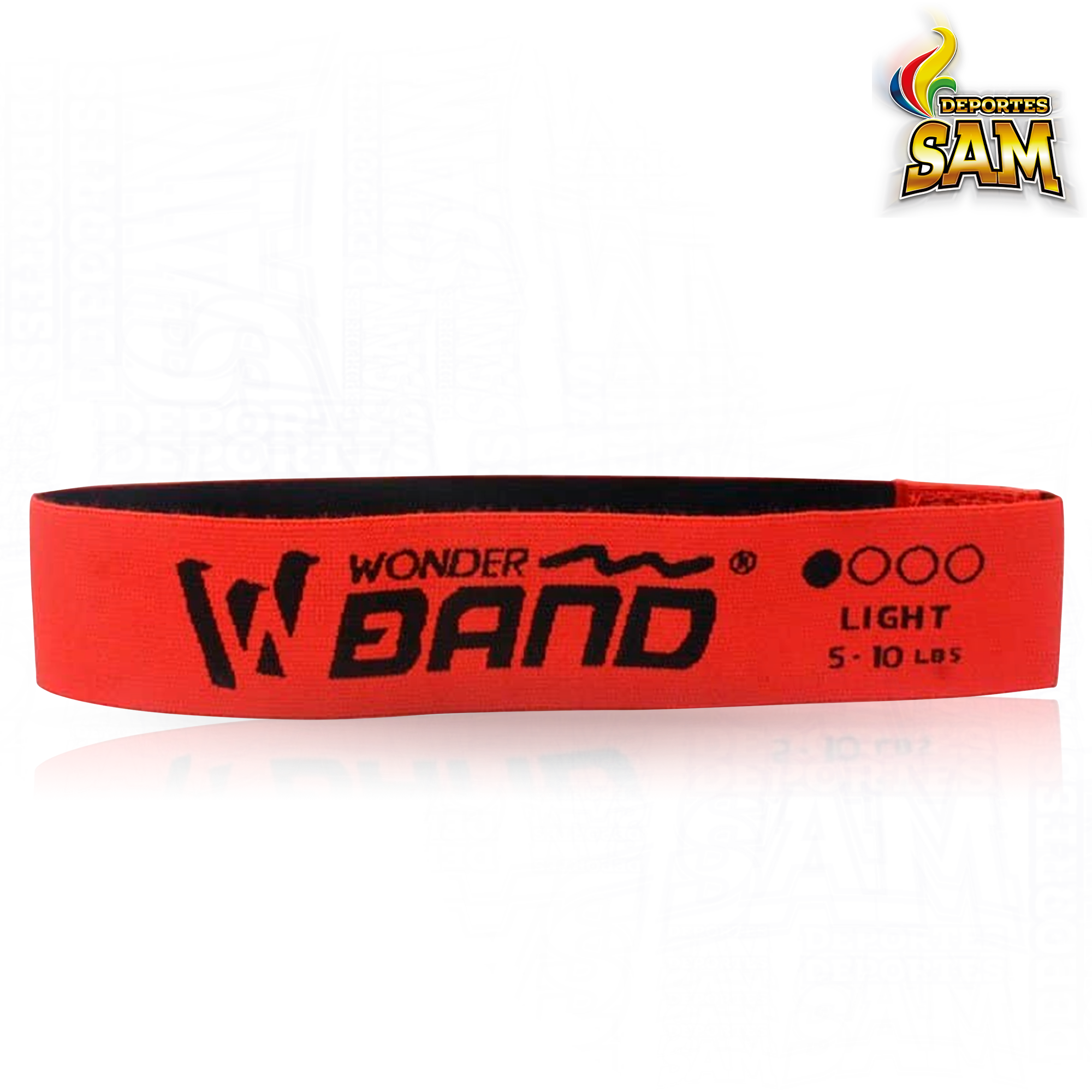 BANDA ELASTICA PIERNA TELA ROJA CERRADA WONDER