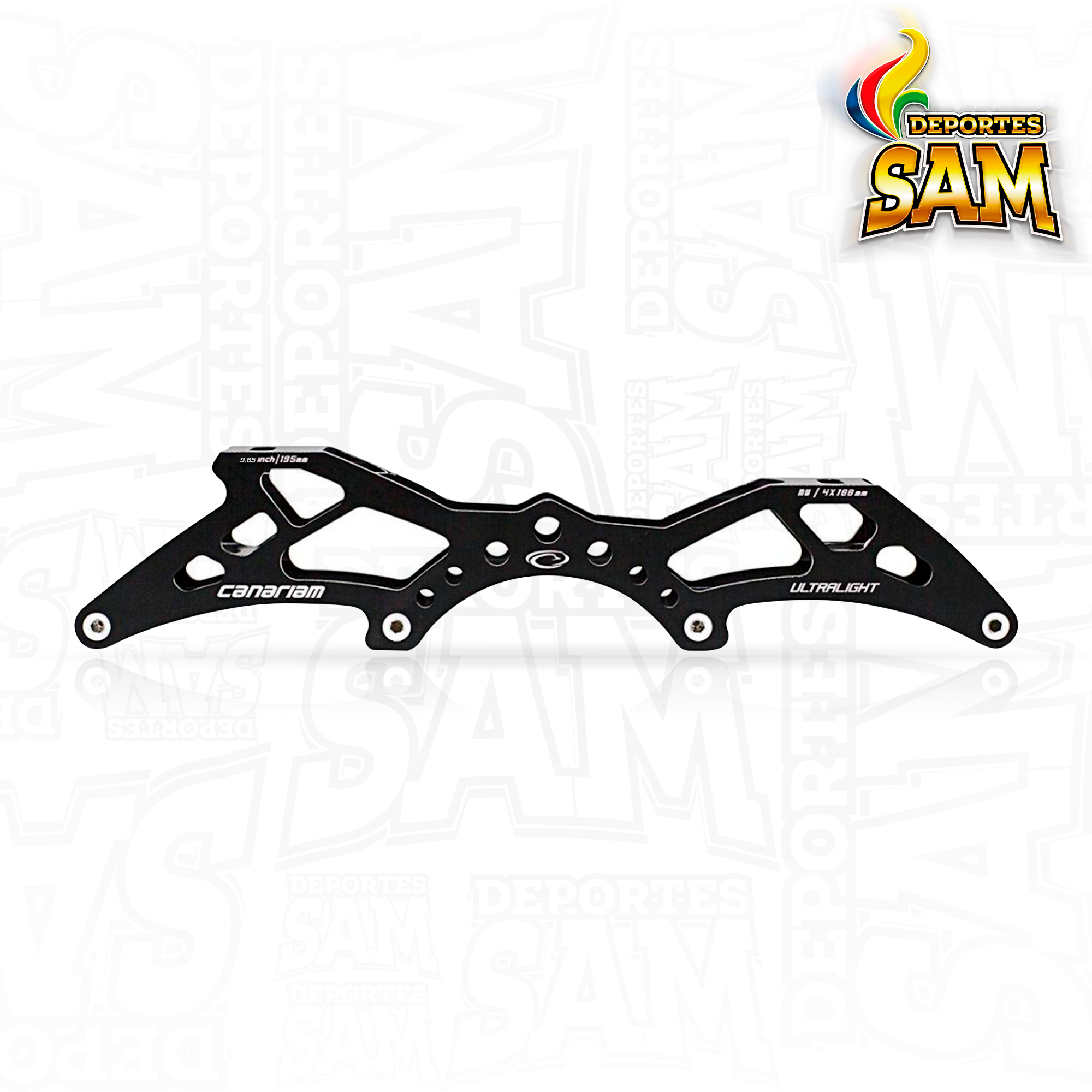 CHASIS ULTRA LIGHT NEGRO 9.65 4RX80MM (150)