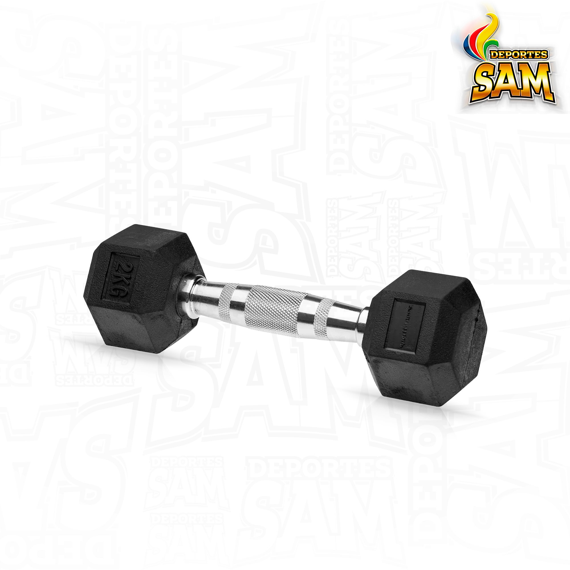 MANCUERNA ENCAUCHETADA 2KG HEX SPORTFITNESS