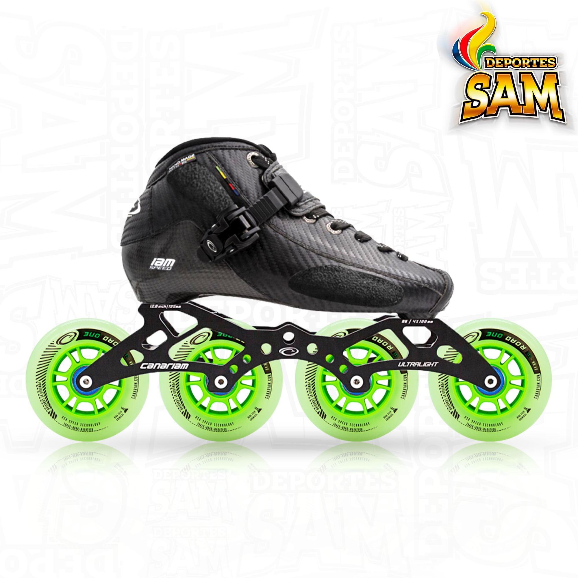 PATIN PROFESIONAL BOTA ONIX CHASIS ULTRA LIGHT RUEDA ROAD ONE 80-84MM  BALINERA TWINCAM ILQ-9PRO