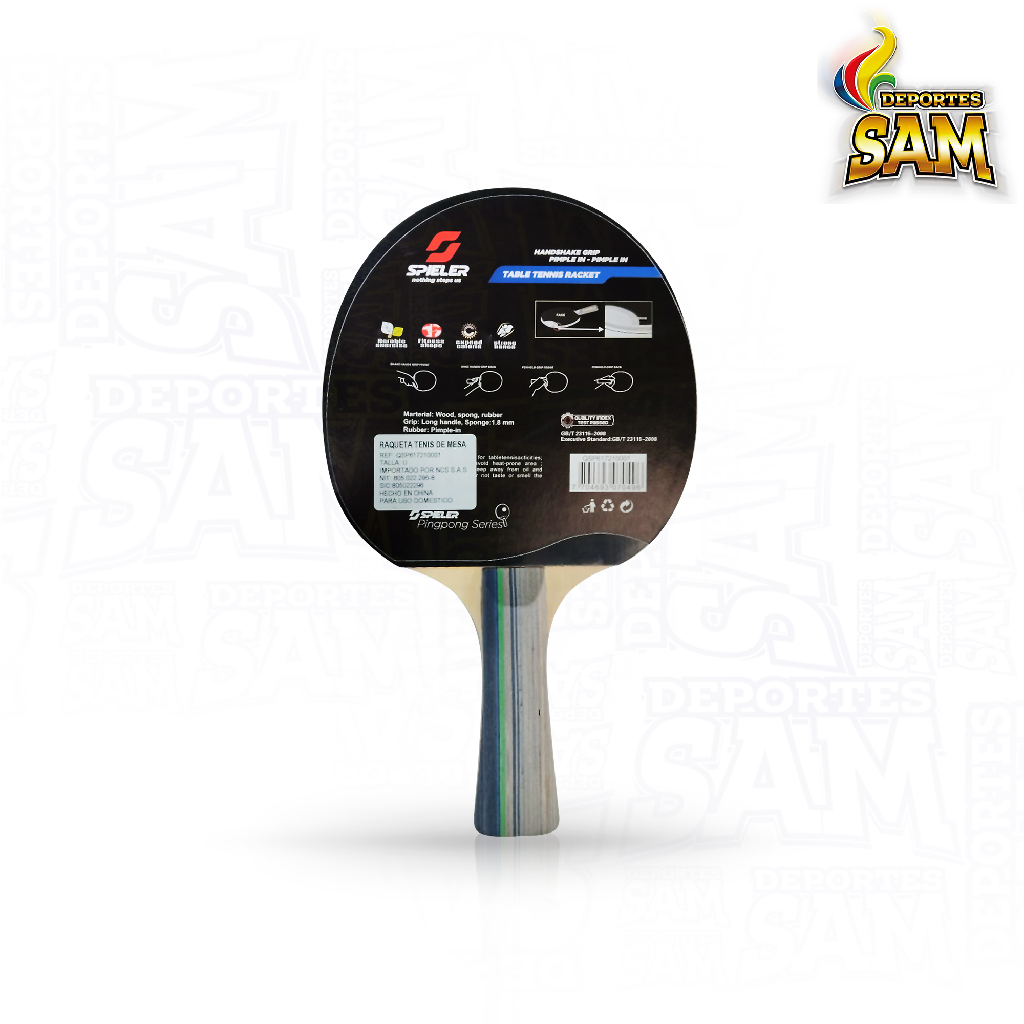RAQUETA TENIS DE MESA SPIELER 2 ESTRELLAS