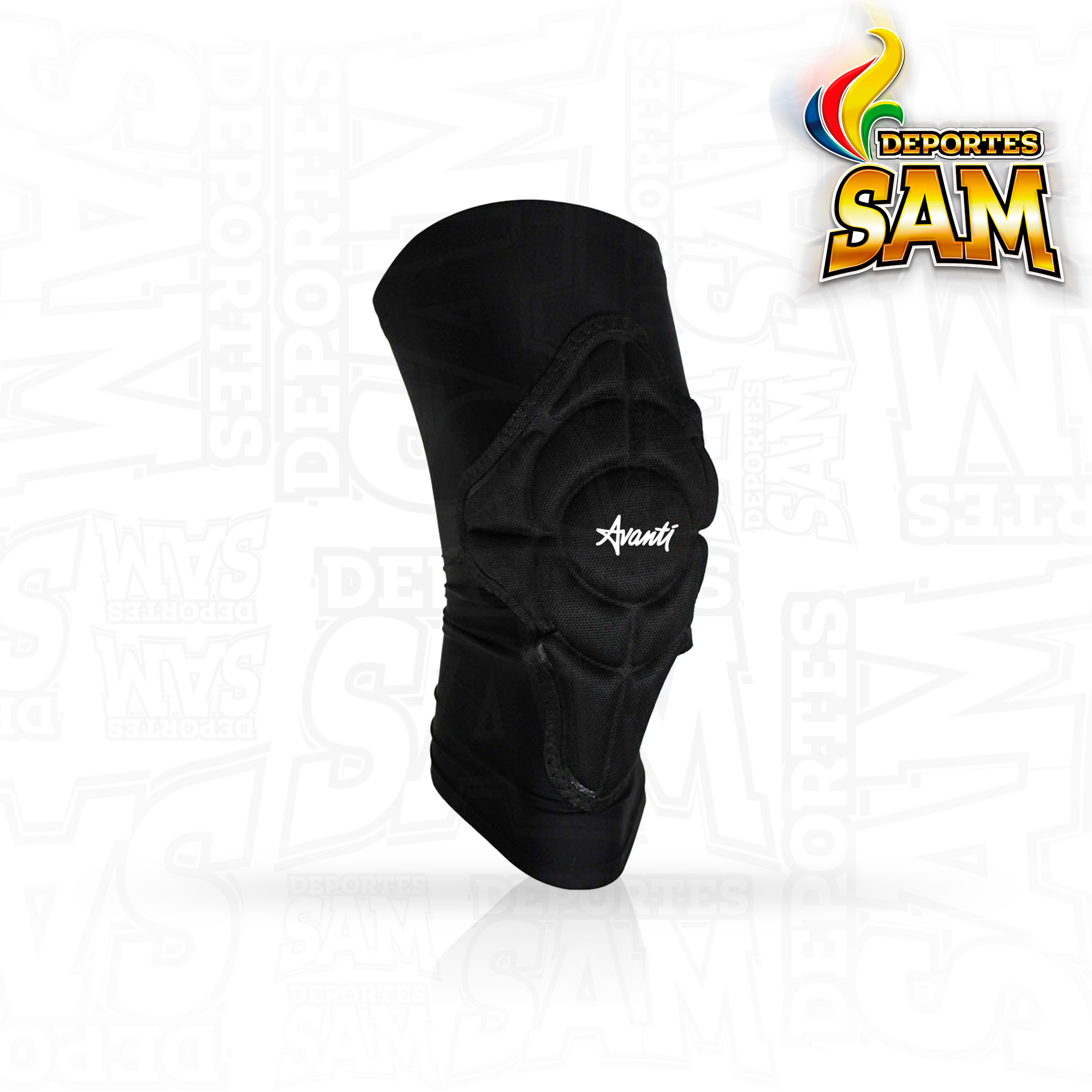 RODILLERA LYCRA EN NYLON NEGRA
