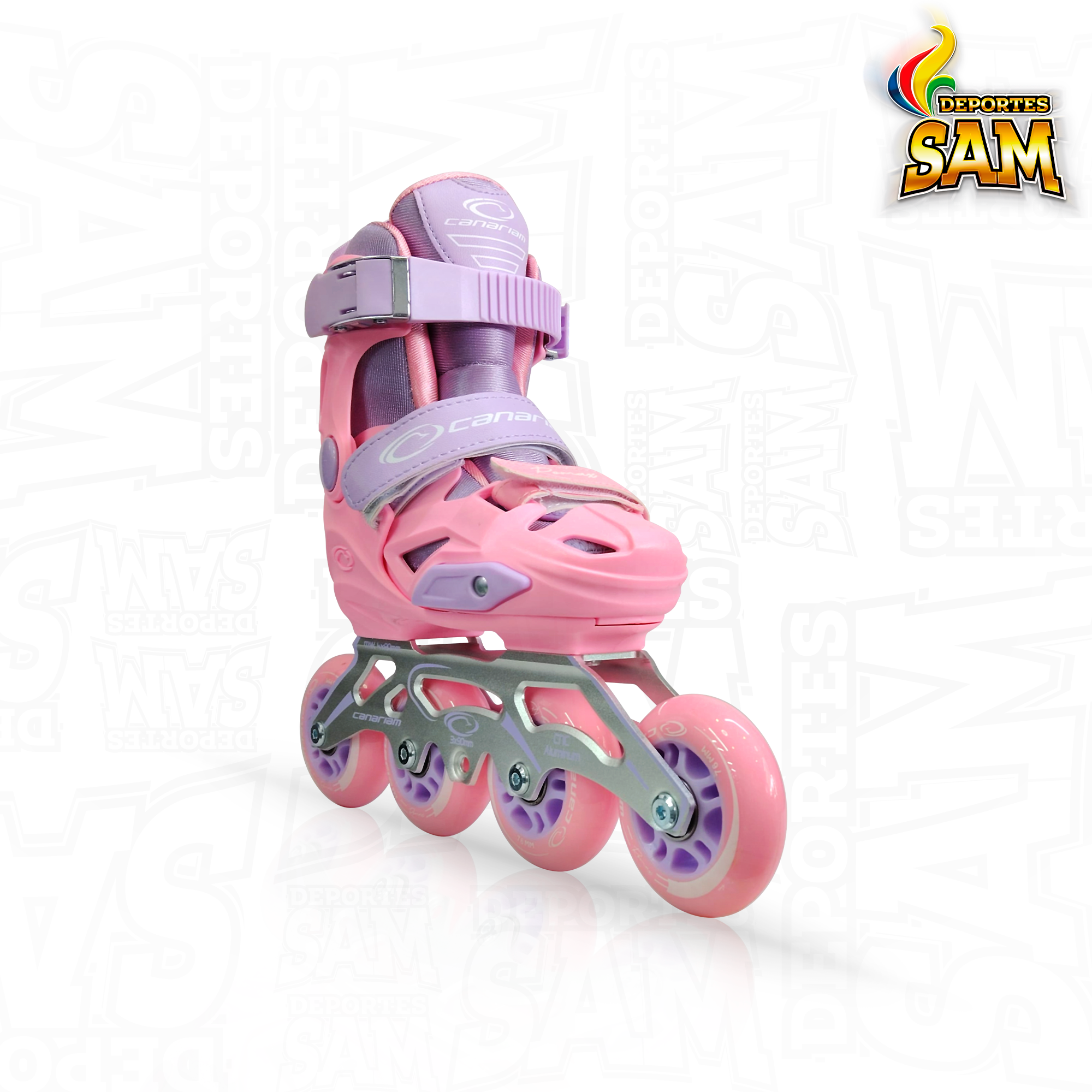 PATINES ROMAX ROSADO X LILA CANARIAM