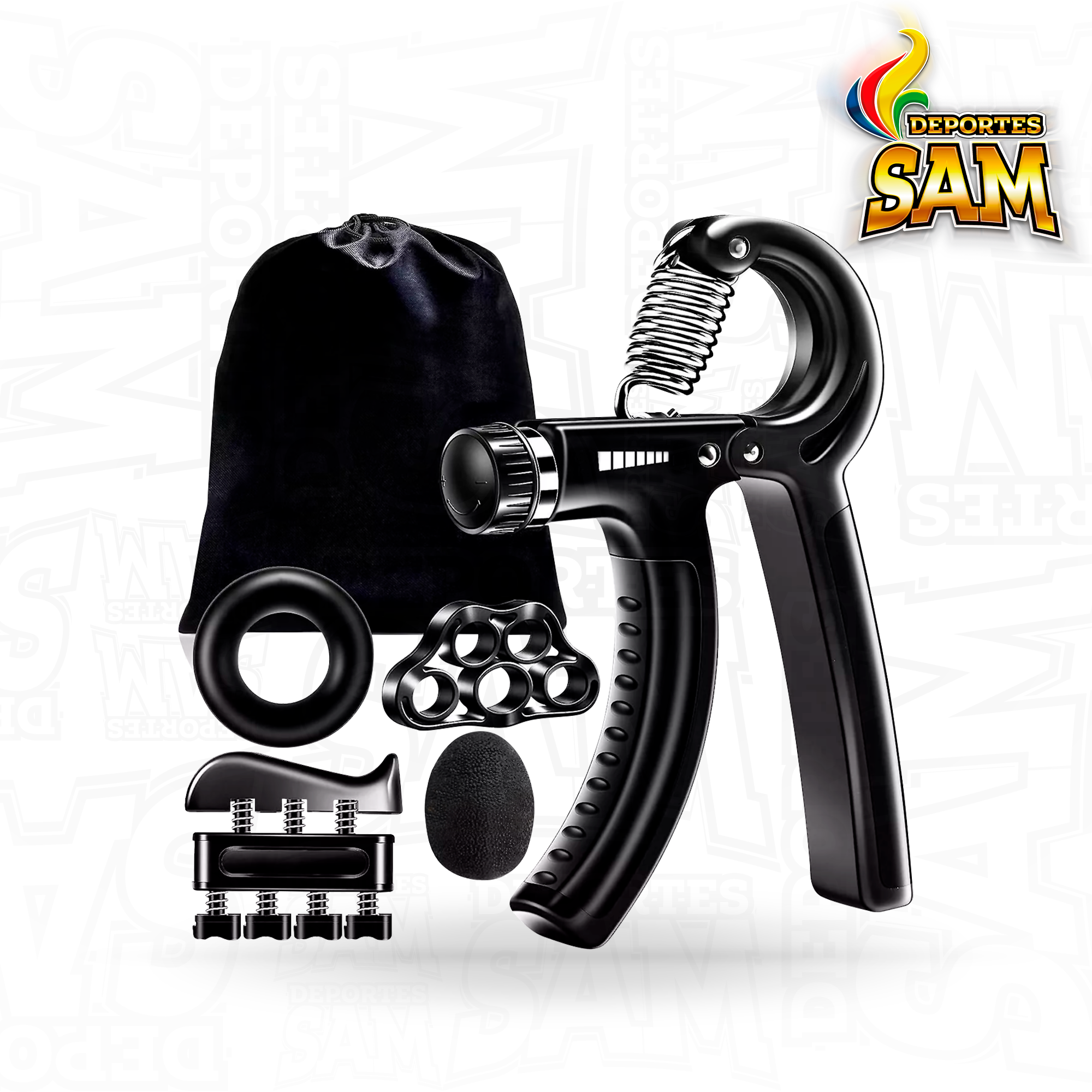 SET HANDGRIP NEGRO X5