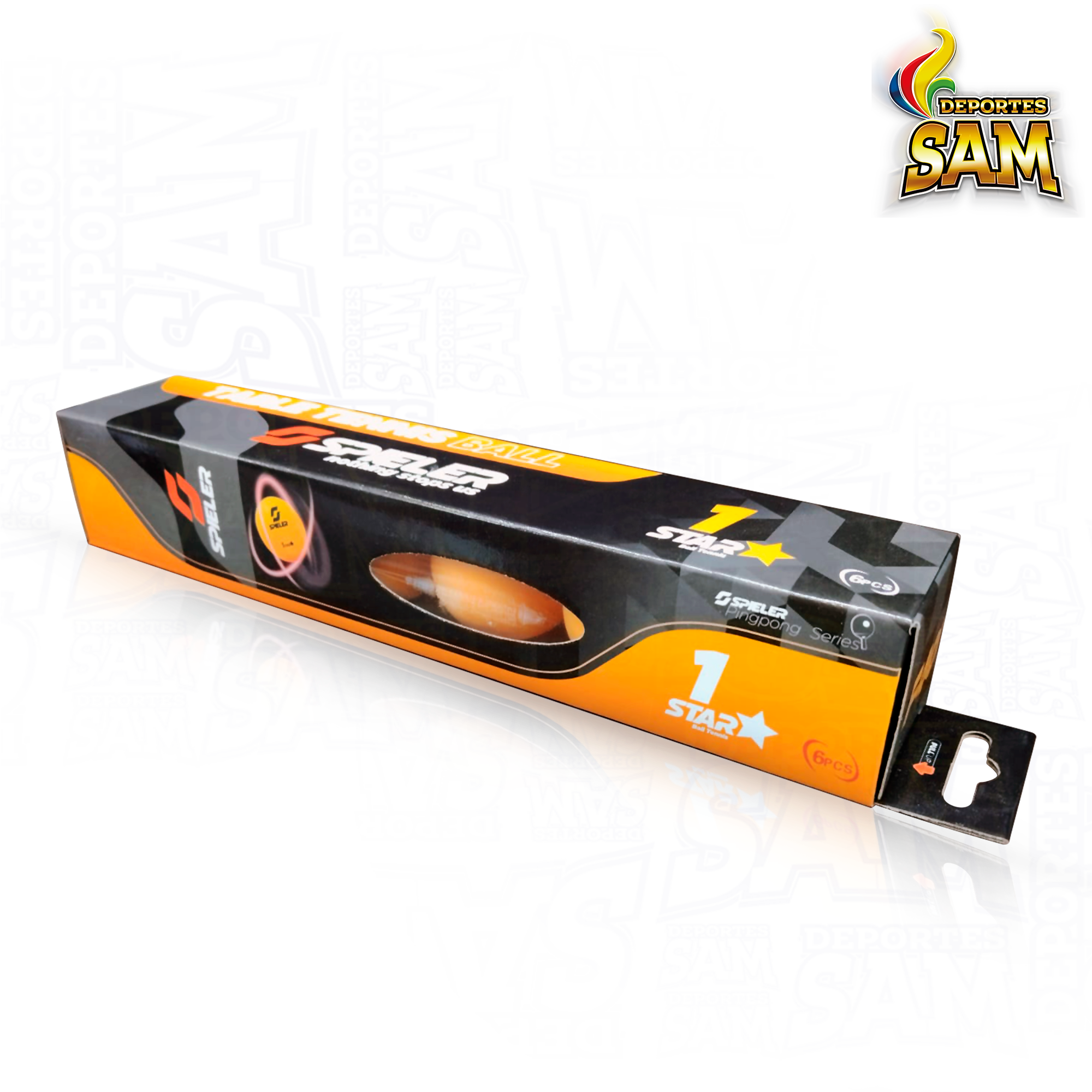 BOLA TENIS DE MESA SPIELER 1 ESTRELLA X 6