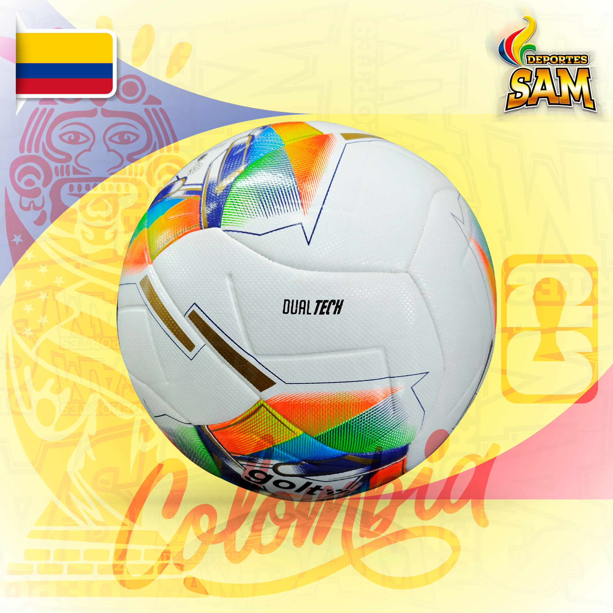 BALON GOLTY FUTBOL DUALTECH LATIR #5 COMPETICION