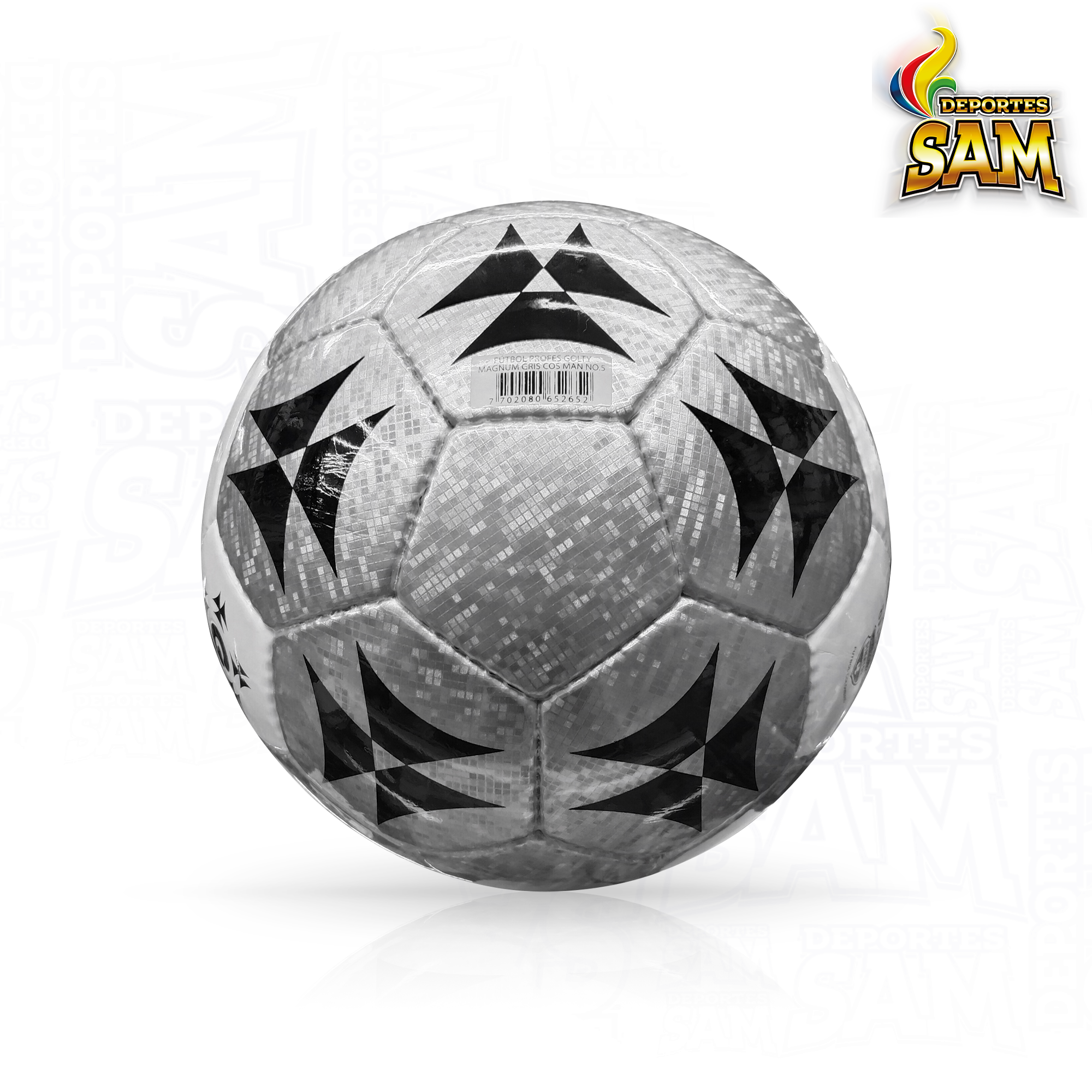 BALÓN FÚTBOL  5 MAGNUM GRIS PROFESIONAL GOLTY