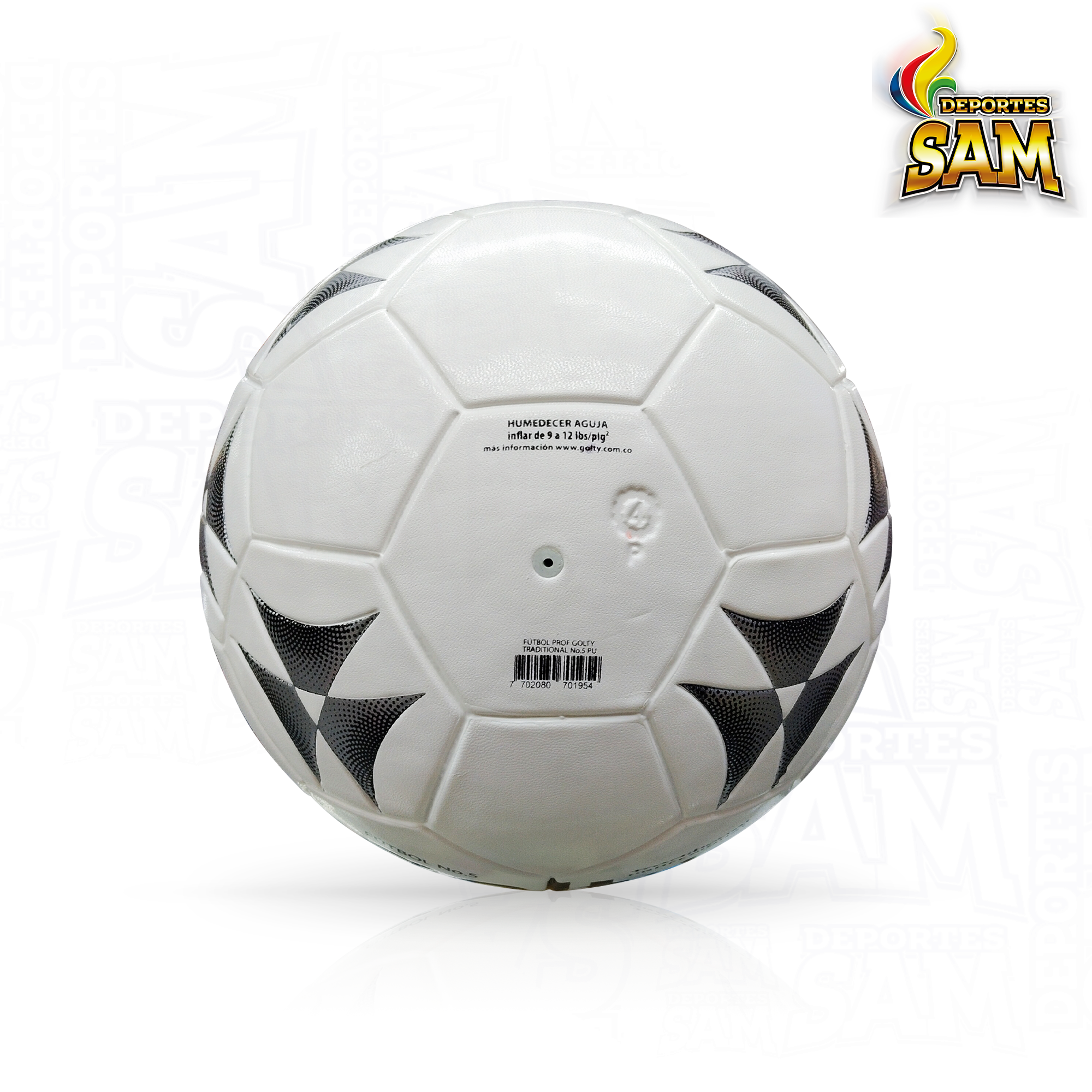 BALÓN FÚTBOL  5 TRADICIONAL CUERO PROFESIONAL GOLTY