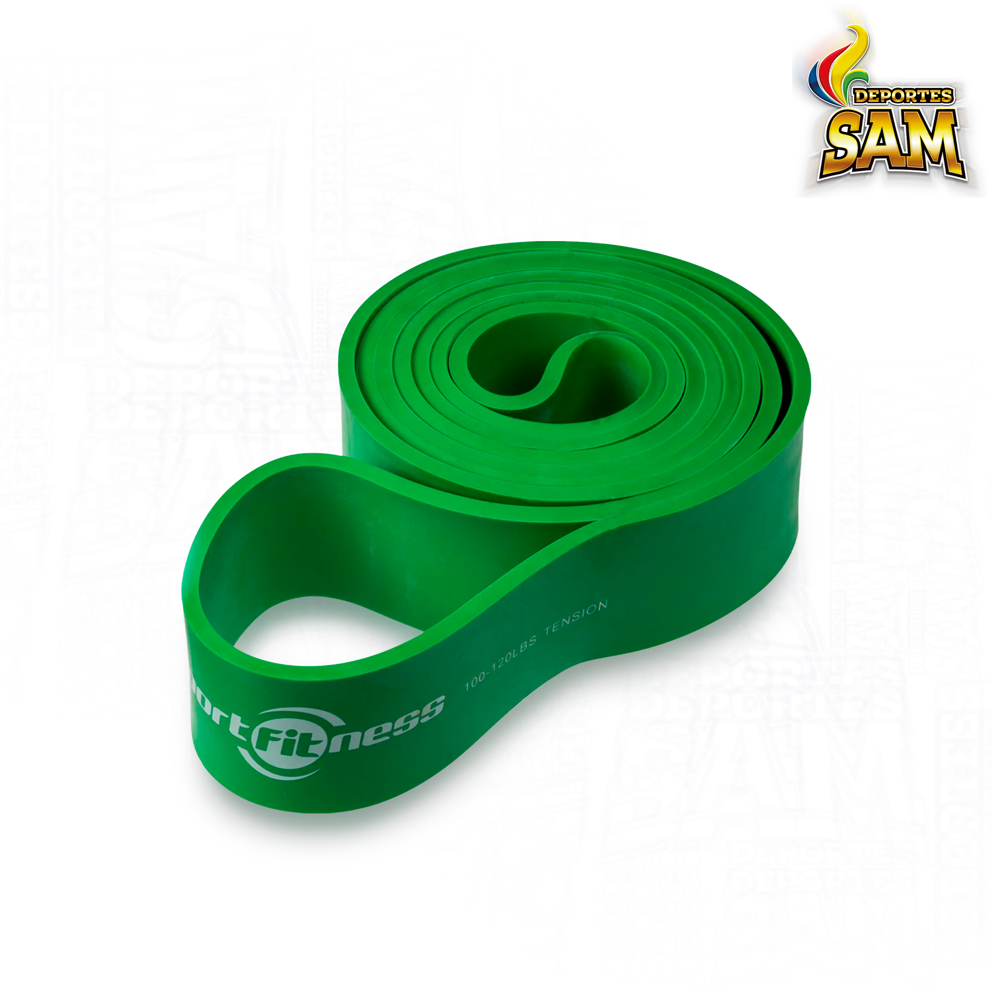 BANDAS ELASTICAS PODER VERDE 2000X44X4.5MM