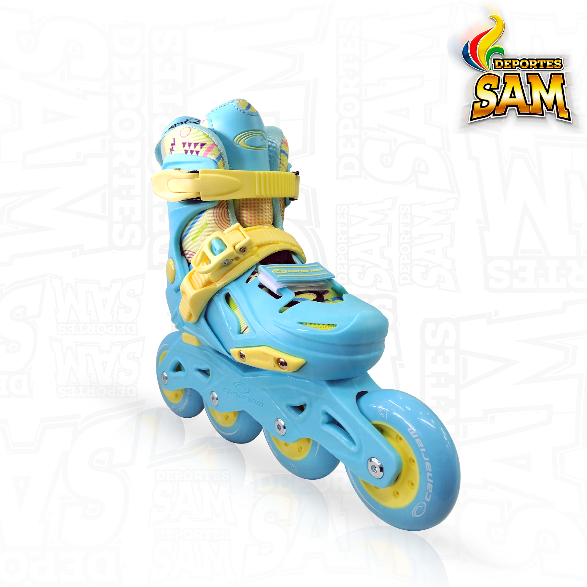 PATINES GUMMY AZUL CANARIAM