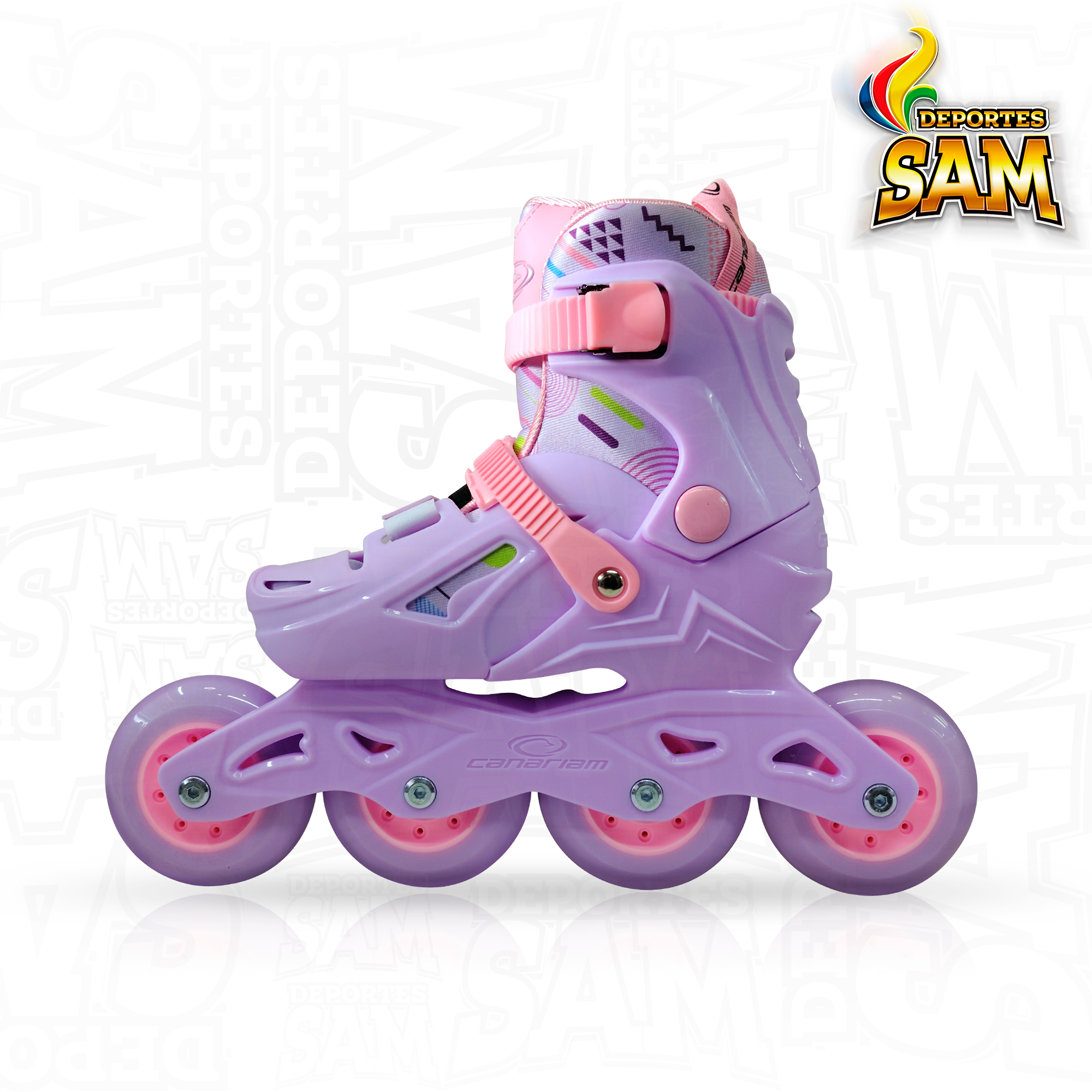 PATINES GUMMY LILA CANARIAM