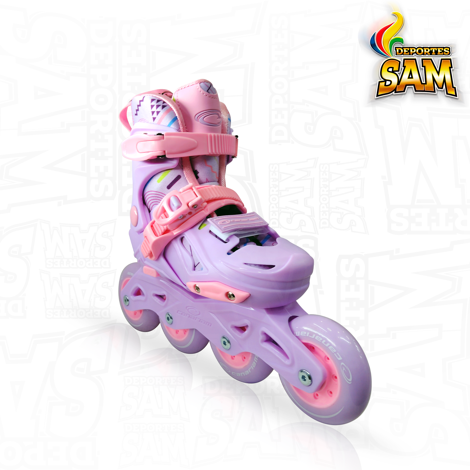 PATINES GUMMY LILA CANARIAM