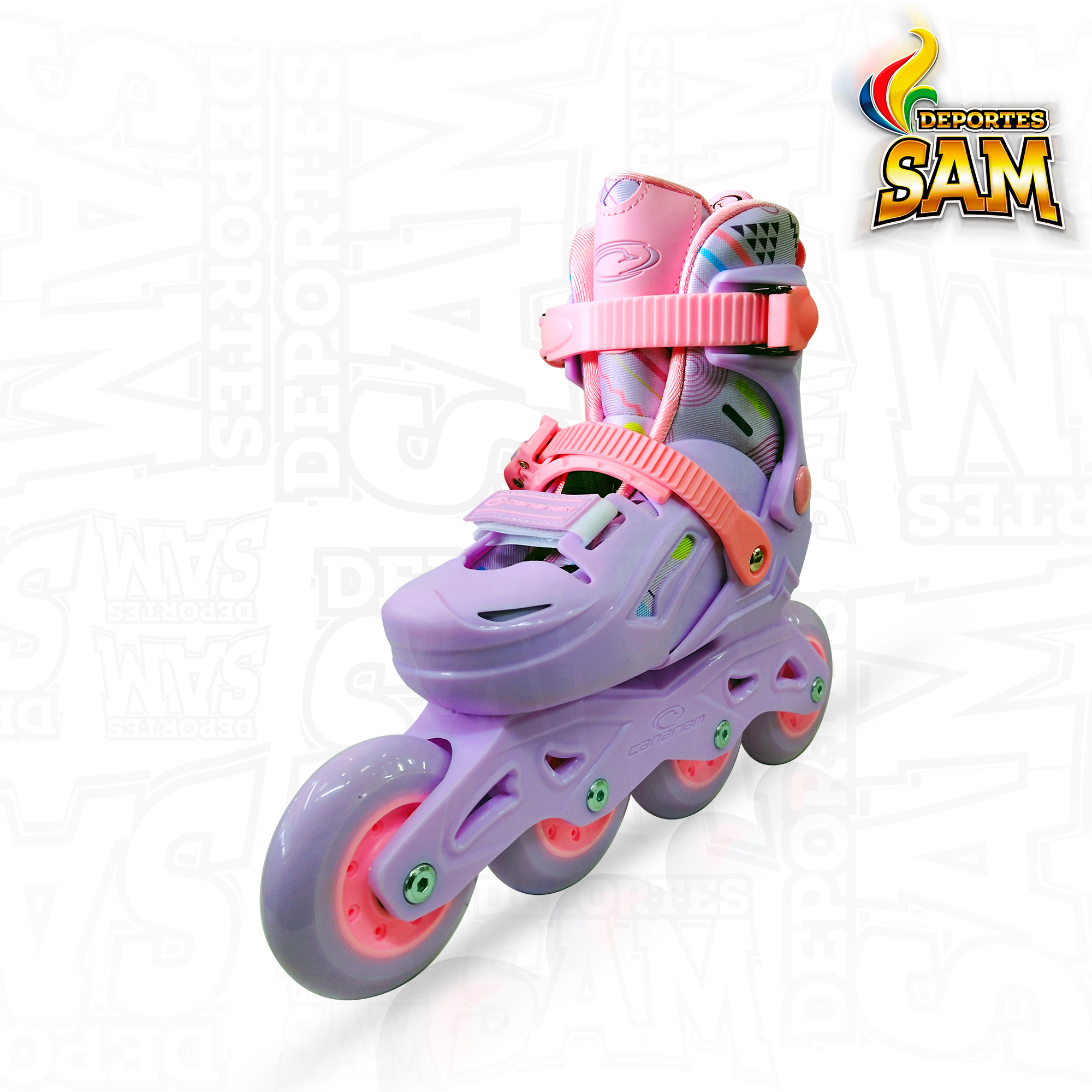 PATINES GUMMY LILA CANARIAM