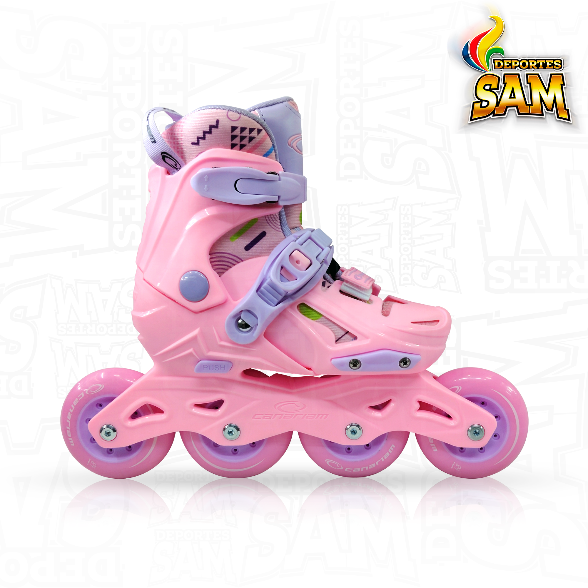 PATINES GUMMY ROSADO CANARIAM
