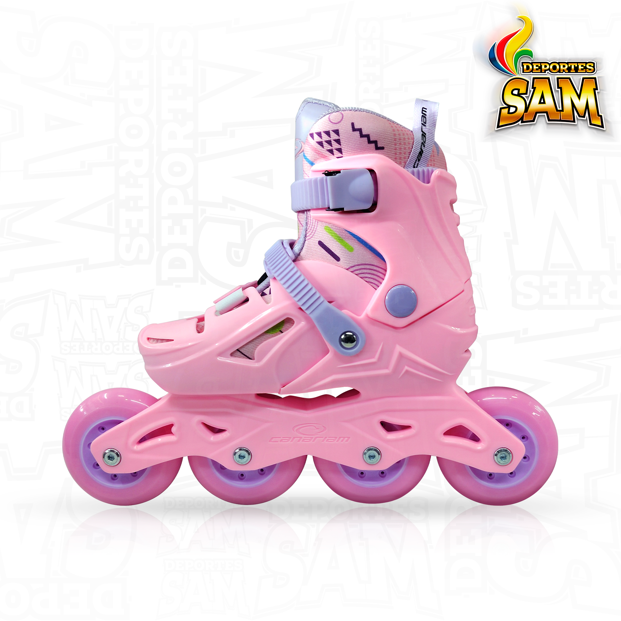 PATINES GUMMY ROSADO CANARIAM
