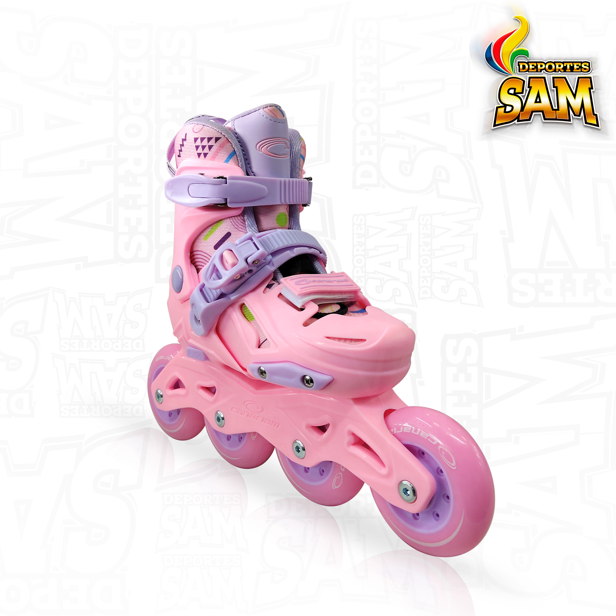 PATINES GUMMY ROSADO CANARIAM