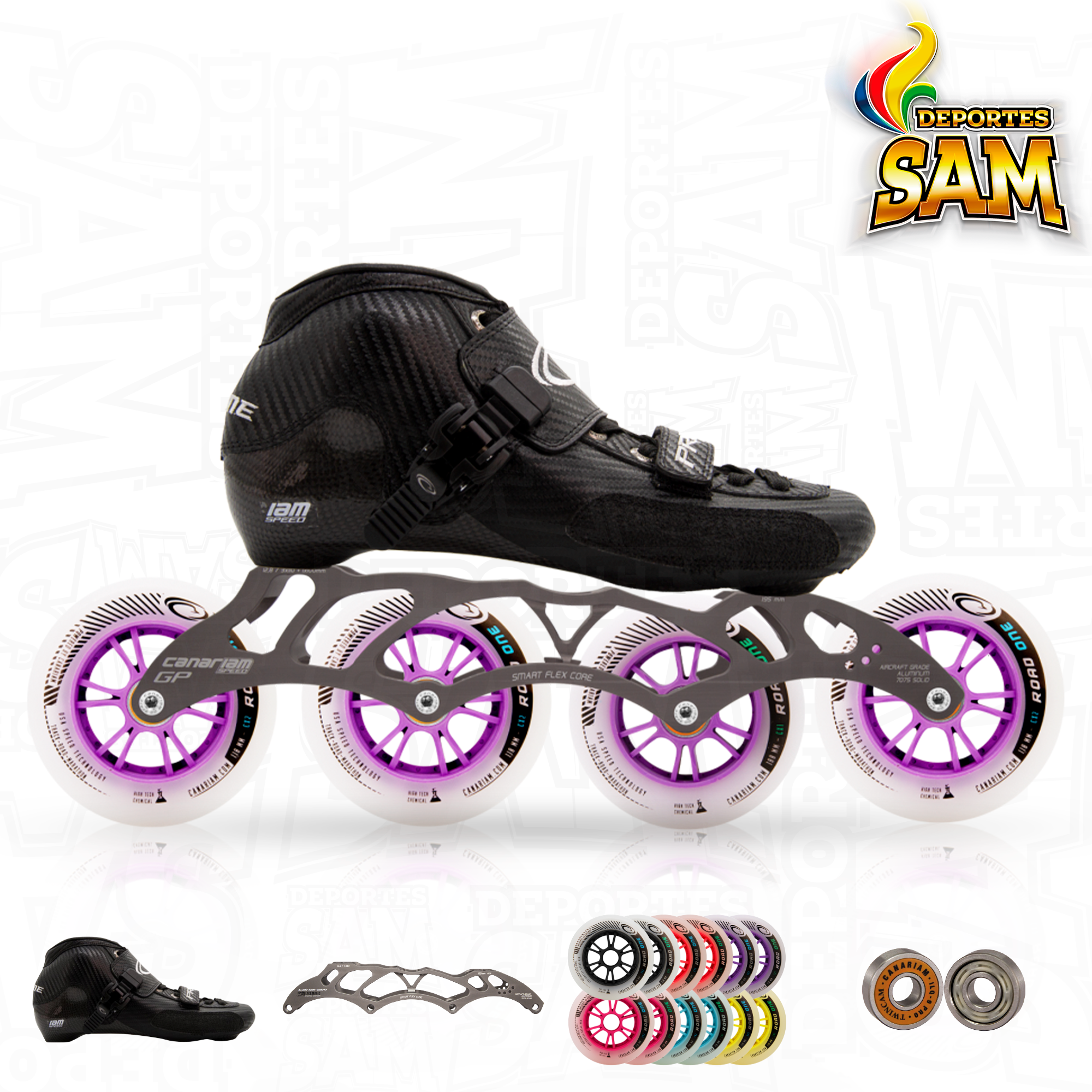 PATIN PROFESIONAL BOTA PRIME CHASIS GP2 12.4, 12.8, 12.8 HL, 13.2,  RUEDA ROAD ONE 100-110MM,  BALINERA TWINCAM ILQ-9PRO