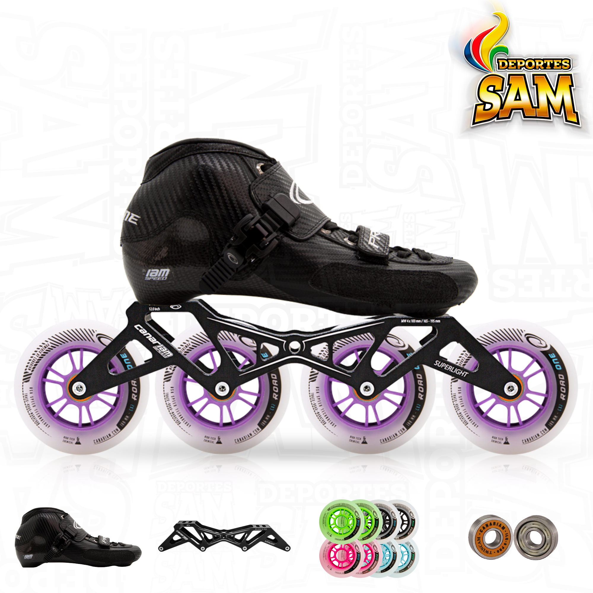 PATIN PROFESIONAL BOTA PRIME  CHASIS SUPERLIGHT 11.25, 12.0,  RUEDA ROAD ONE 90MM O 100MM, BALINERA TWINCAM ILQ-9PRO