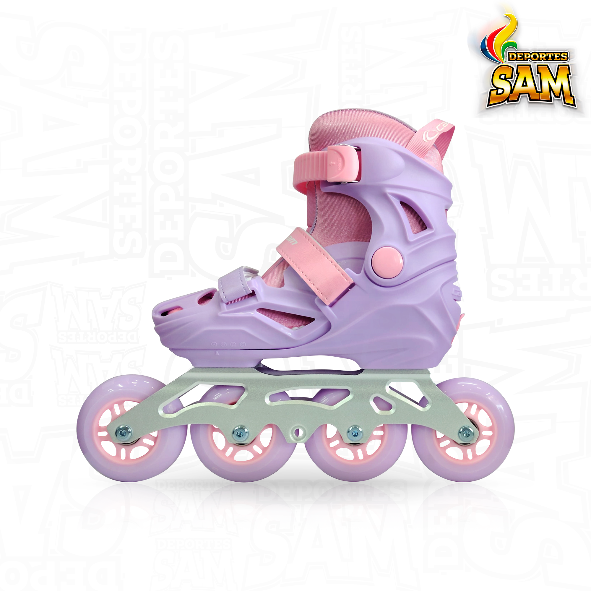 PATINES ROMAX LILA X ROSADO CANARIAM