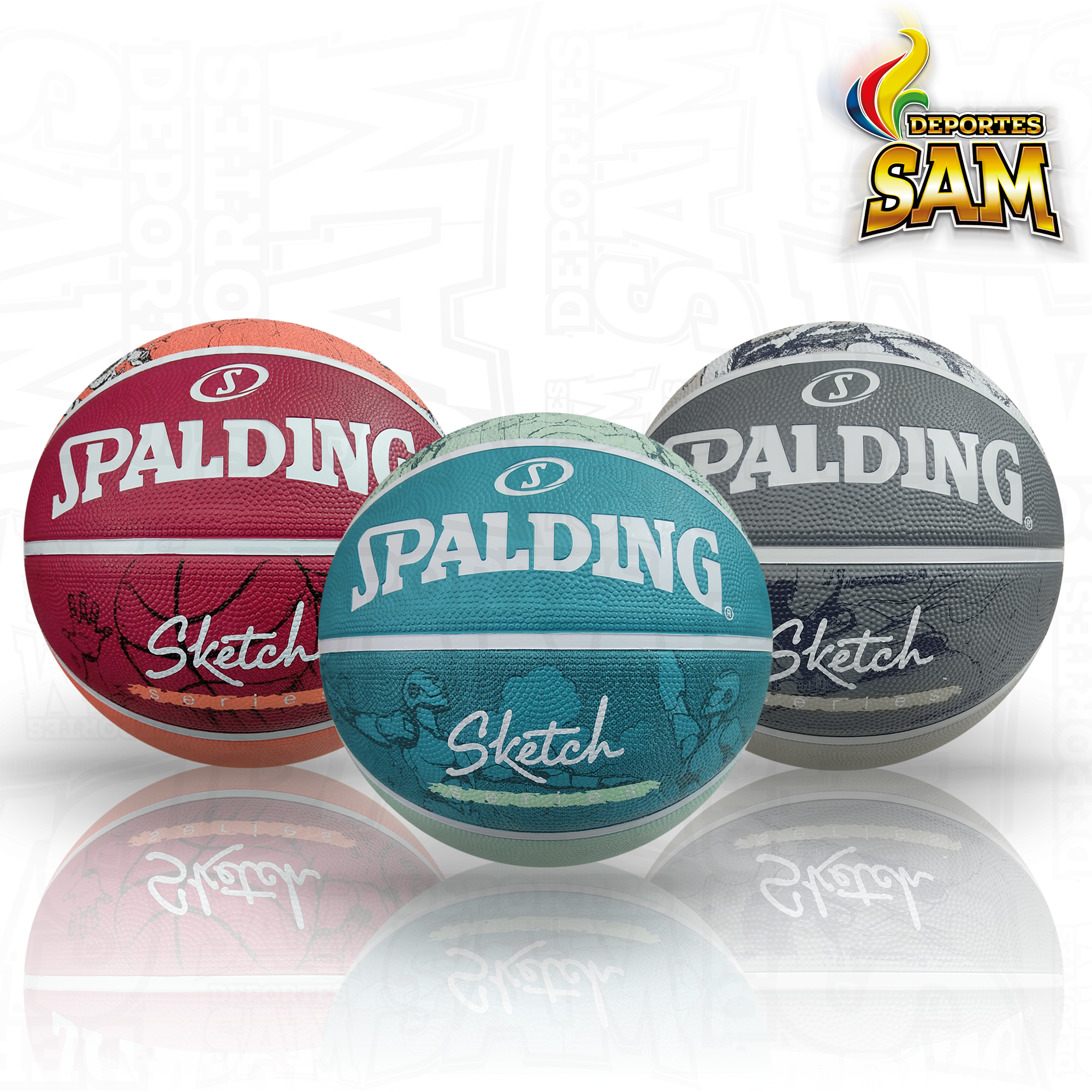 BALON BALONCESTO SPALDING SKETCH