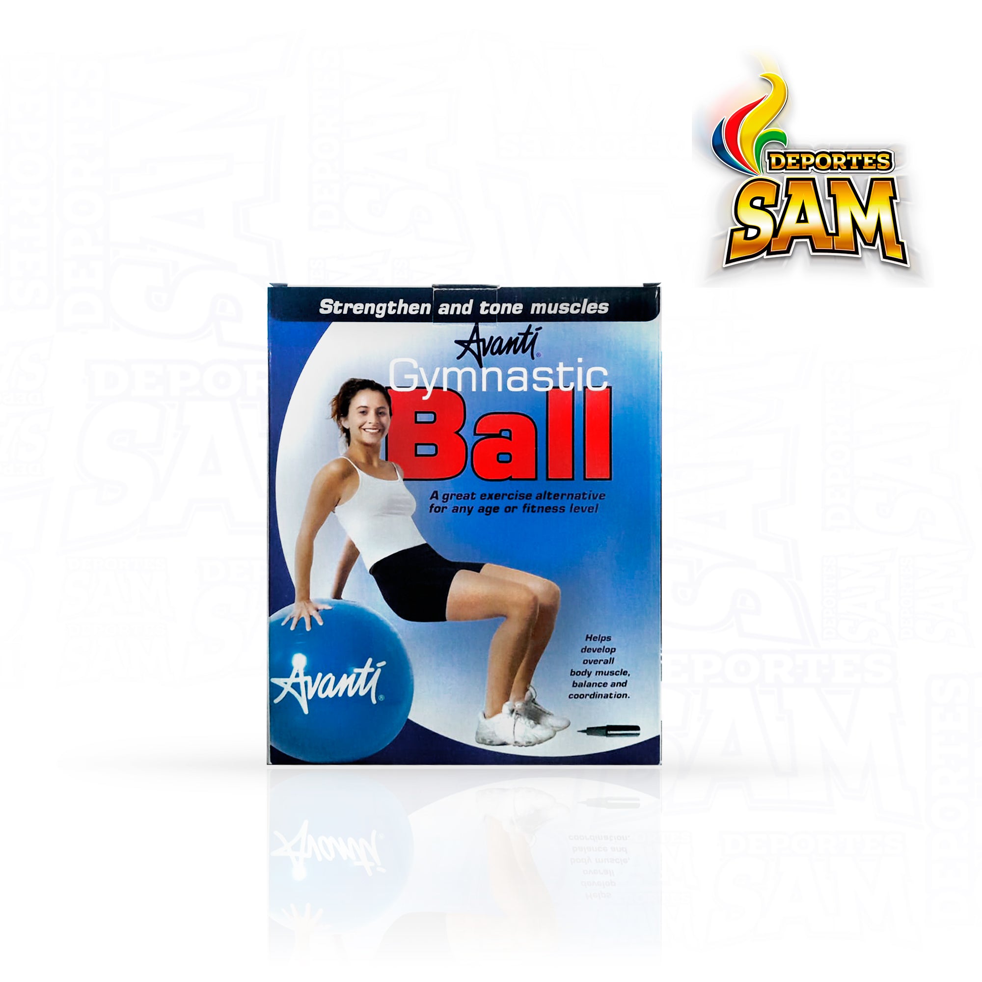 BALON PILATES GYM 65 AVANTI CON INFLADOR