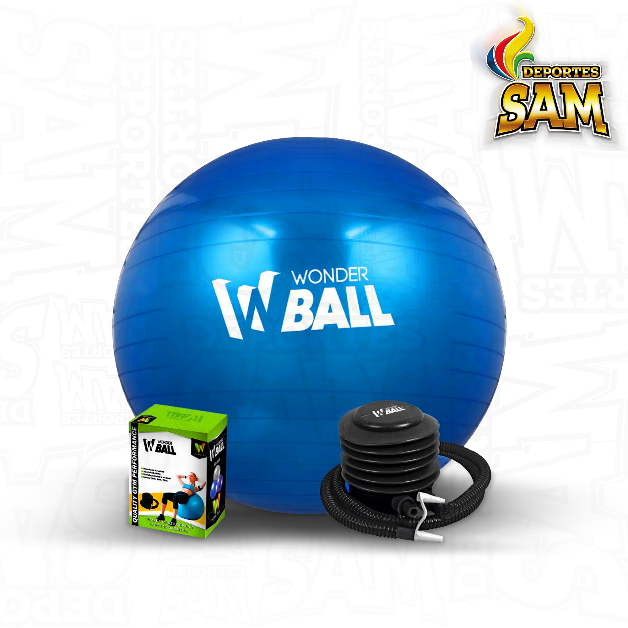 BALON PILATES GYM 55 WONDER CON INFLADOR
