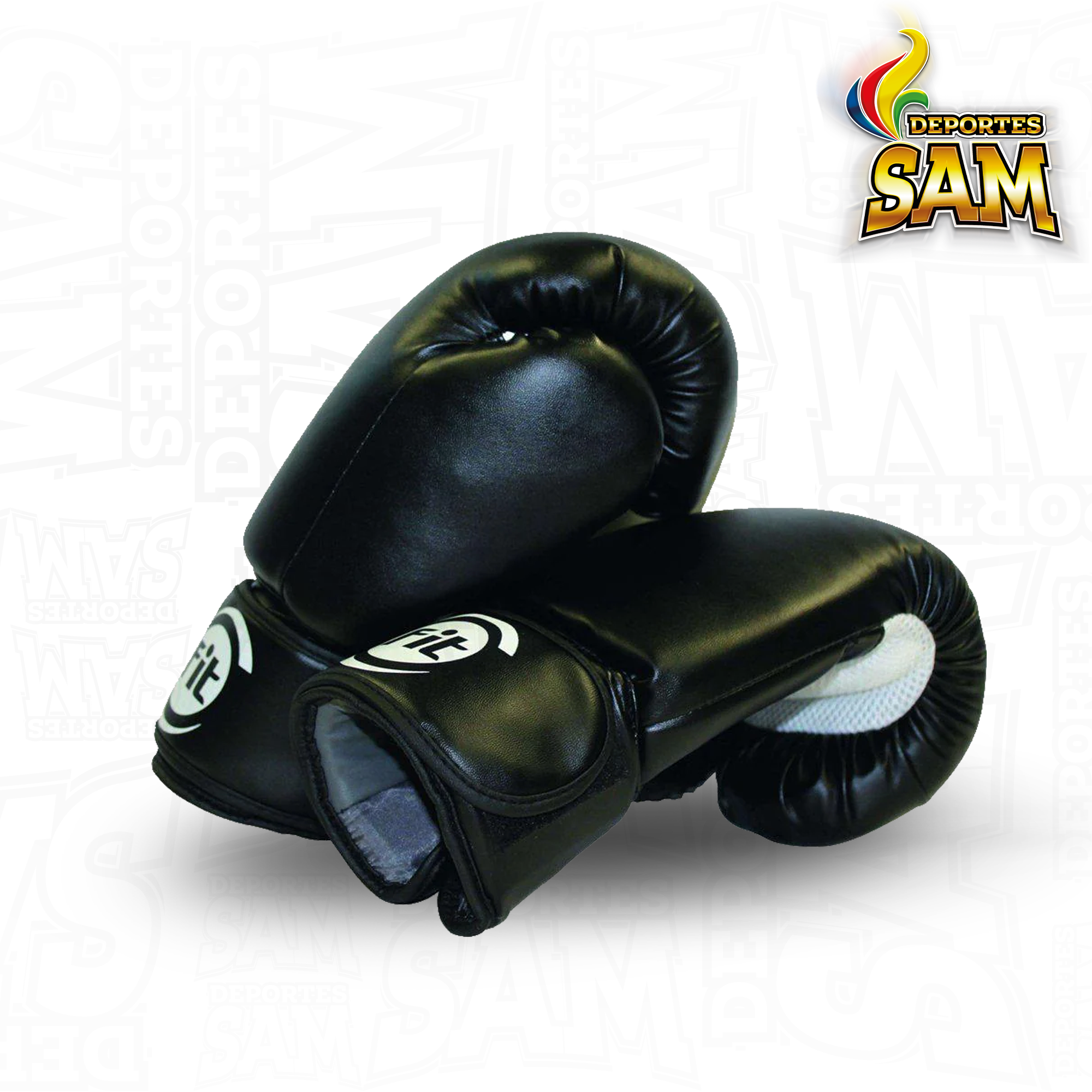 GUANTE BOXEO FUNDAMENTACION 14 OZ NEGRO HOMBRE SPORTFITNESS