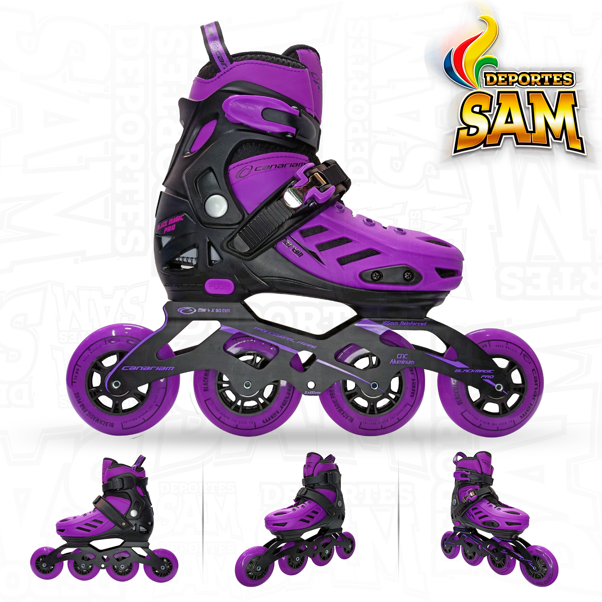 PATINES BLACK MAGIC PRO PLUS MORADO CANARIAM