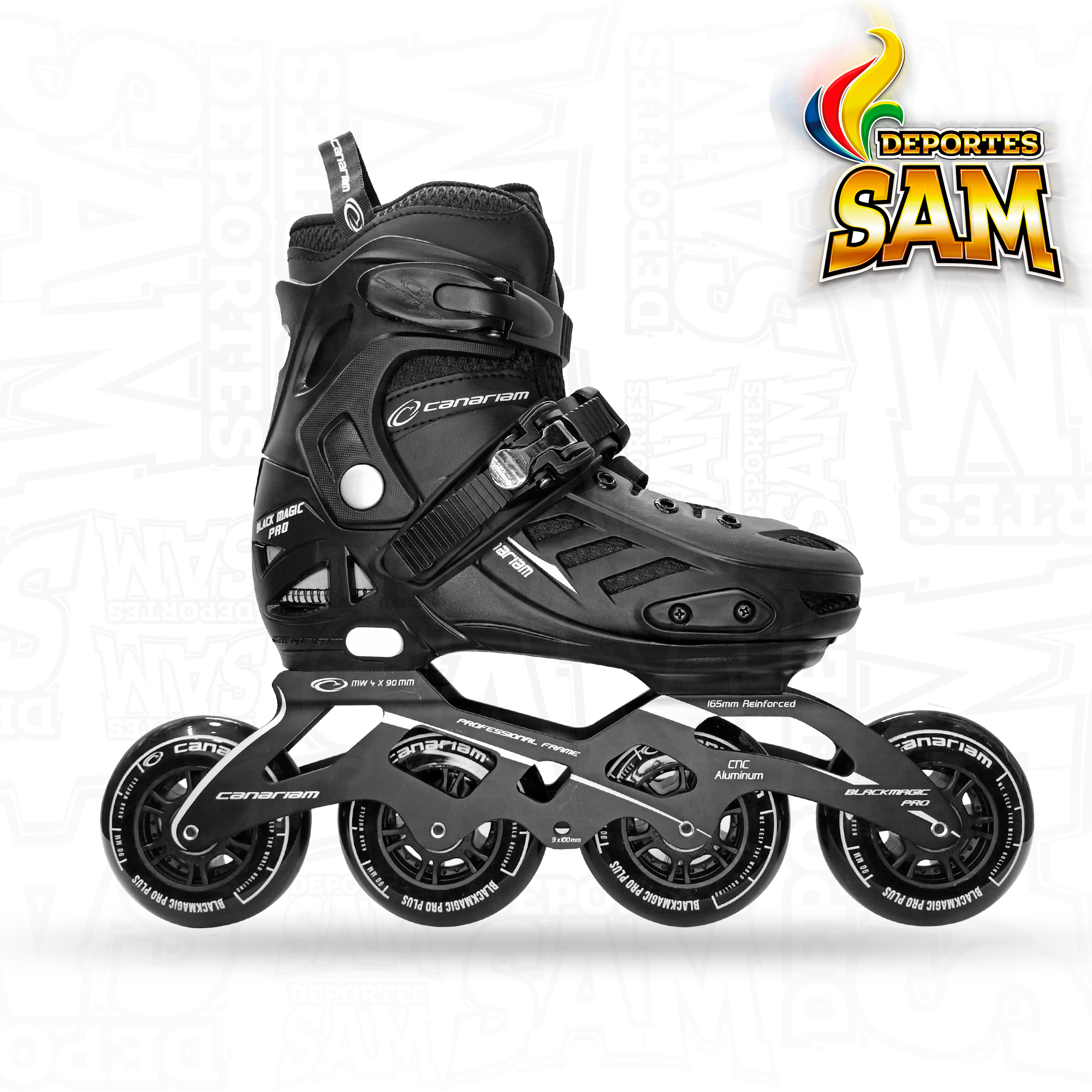 PATINES BLACK MAGIC PRO PLUS NEGRO CANARIAM
