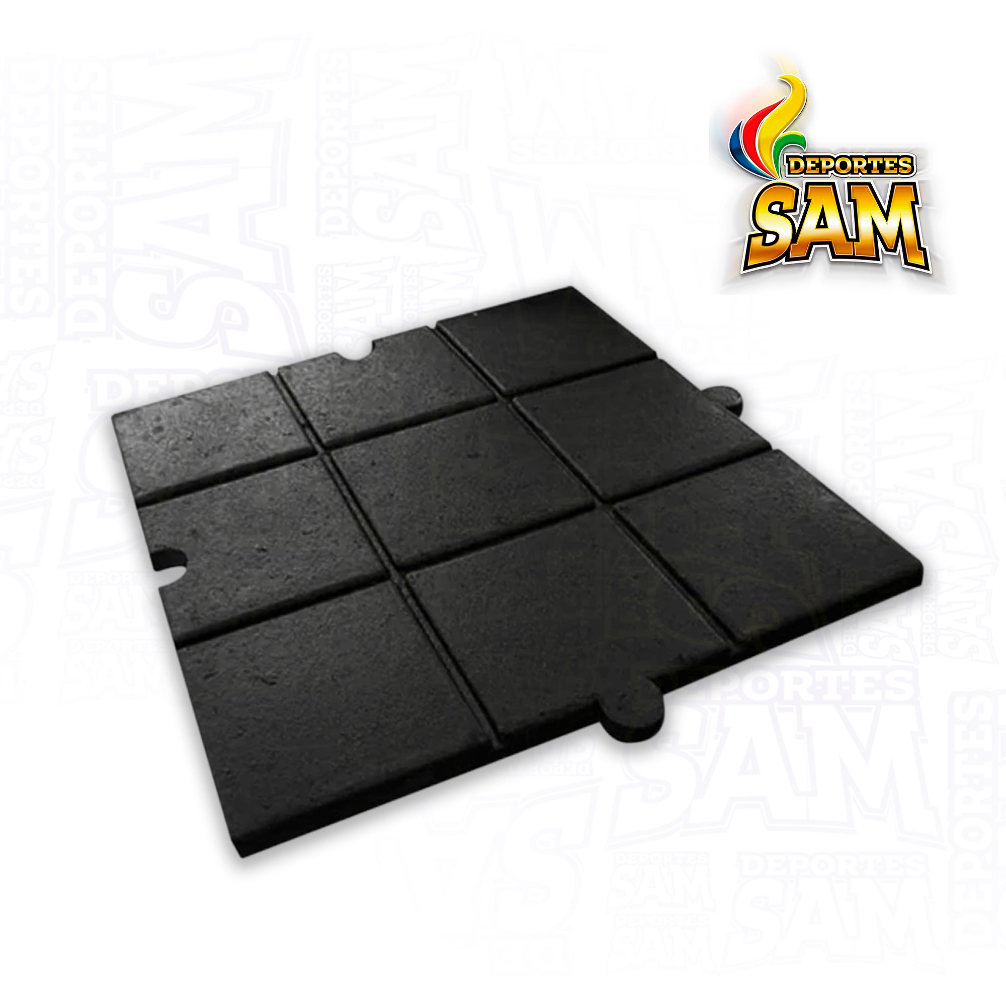 PISO DE CAUCHO 50 X 50 UNIDAD 1CM GROSOR
