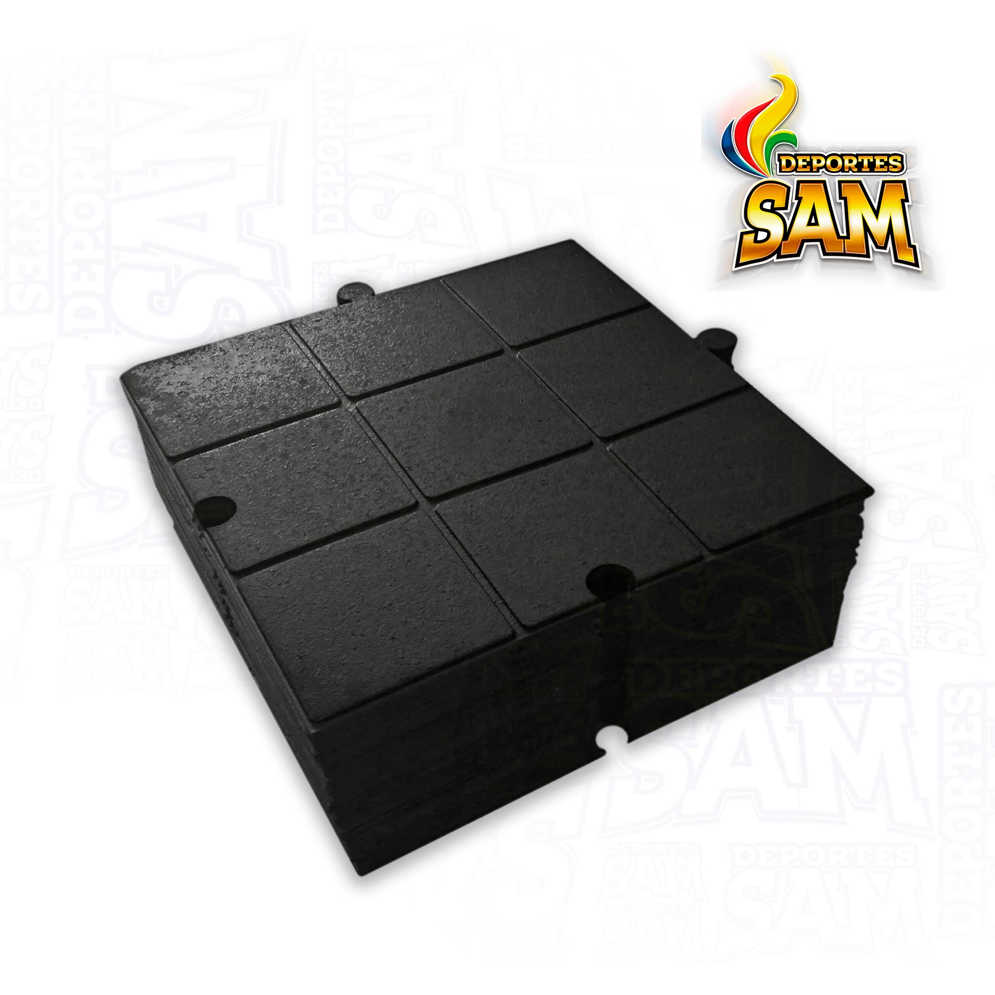 PISO DE CAUCHO 50 X 50 UNIDAD 1CM GROSOR
